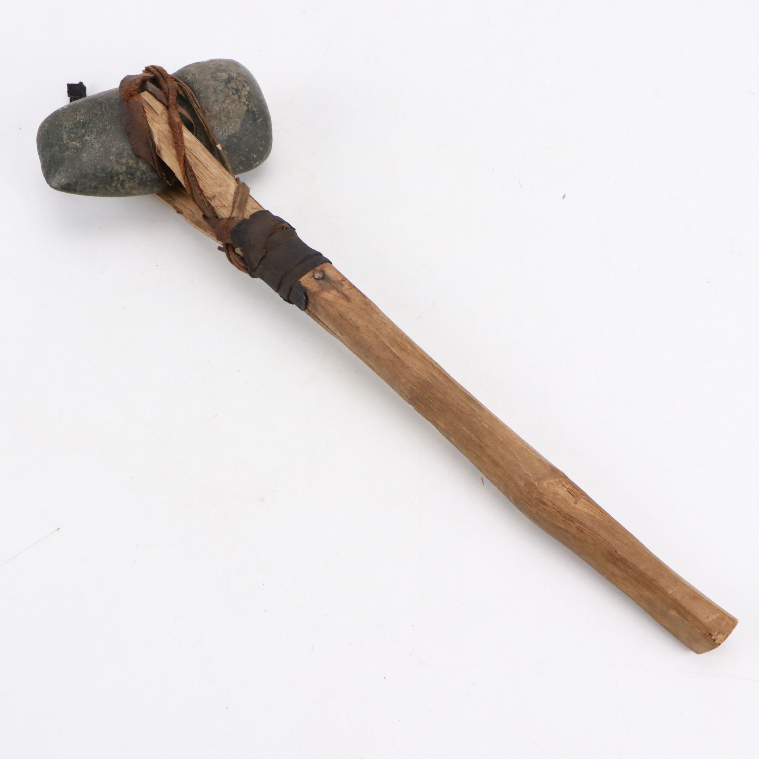 Grooved Stone Axe and Axe Head