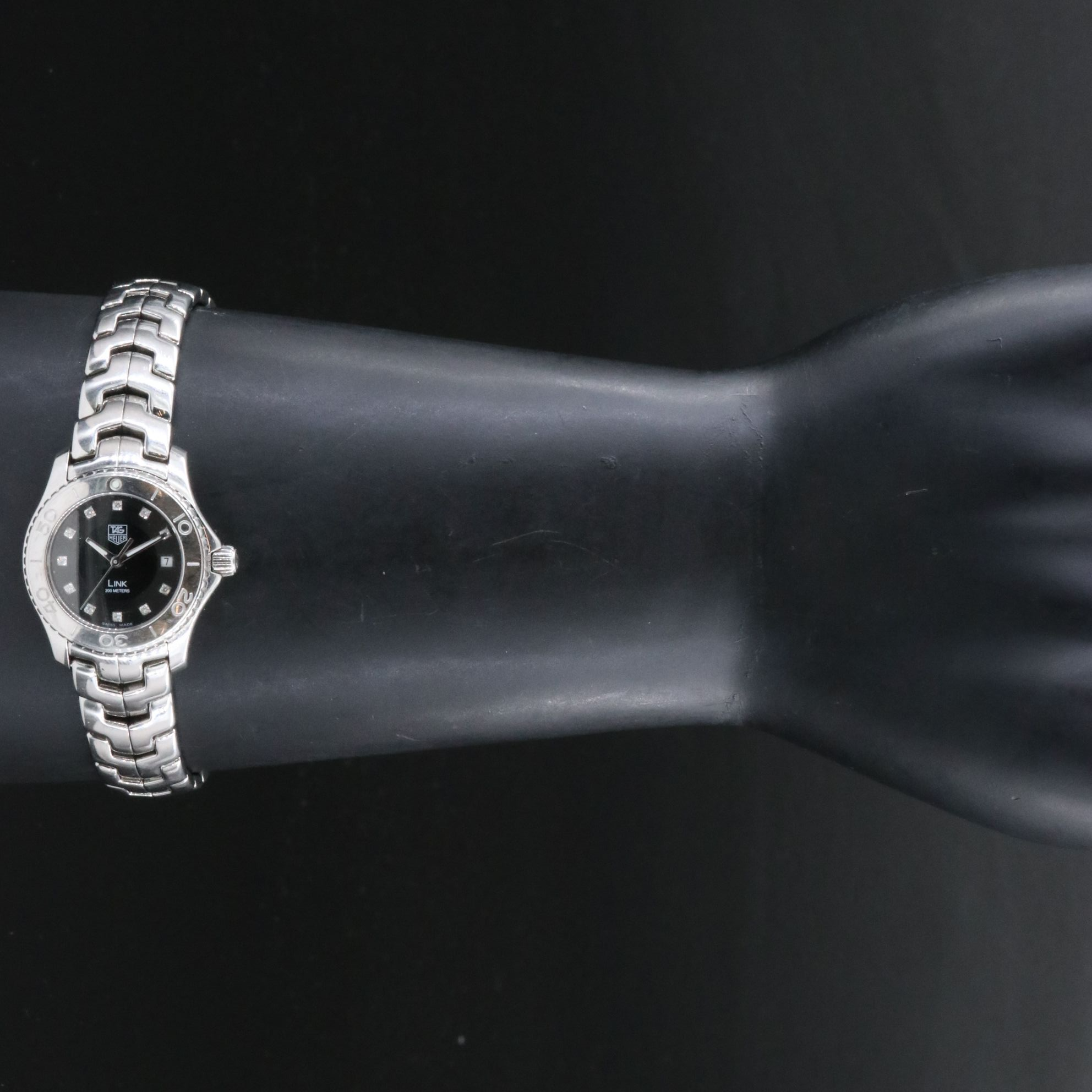 Tag Heuer Stainless Steel Diamond Dial Quartz Watch