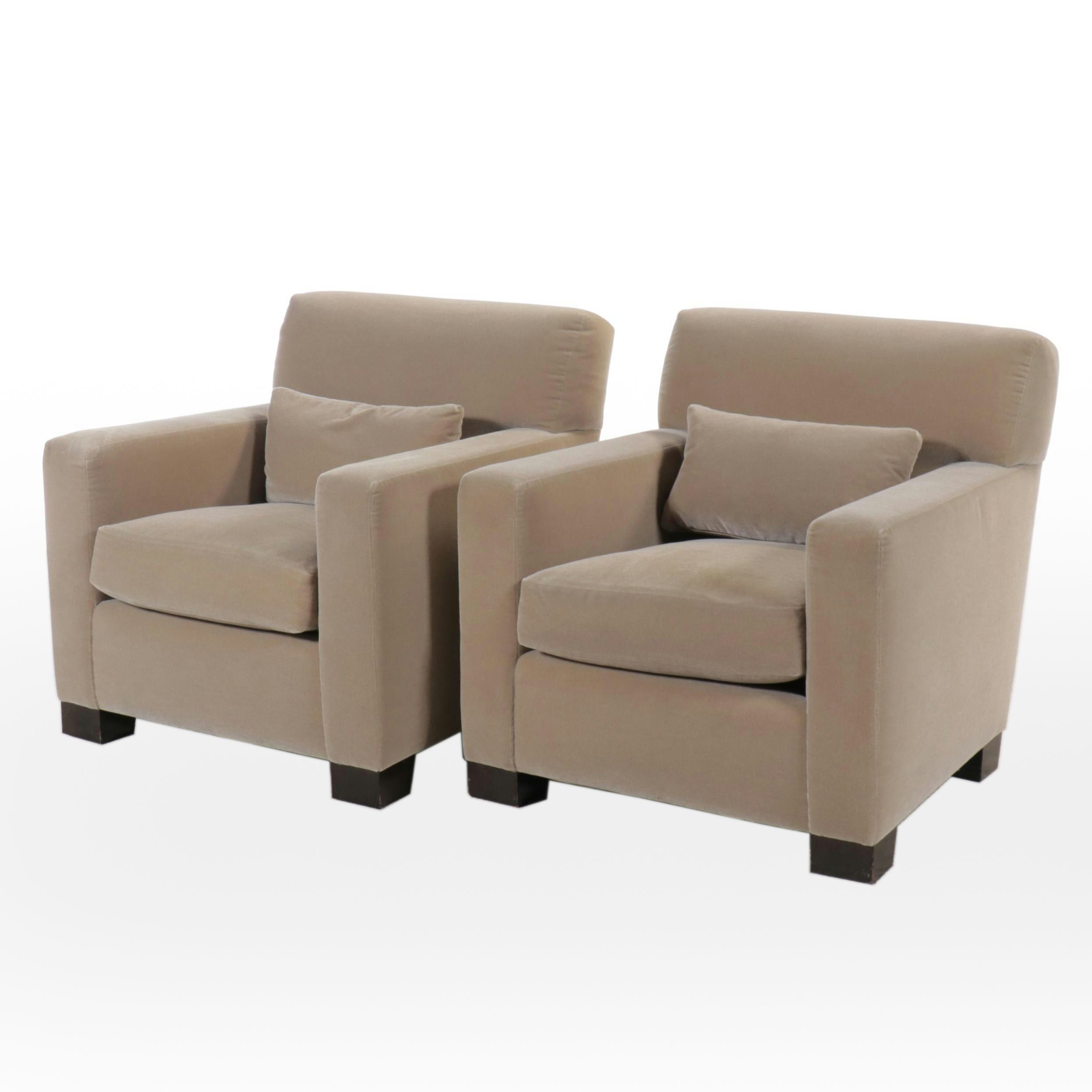 Pair of Kroll Furniture Art Deco Style Club Chairs