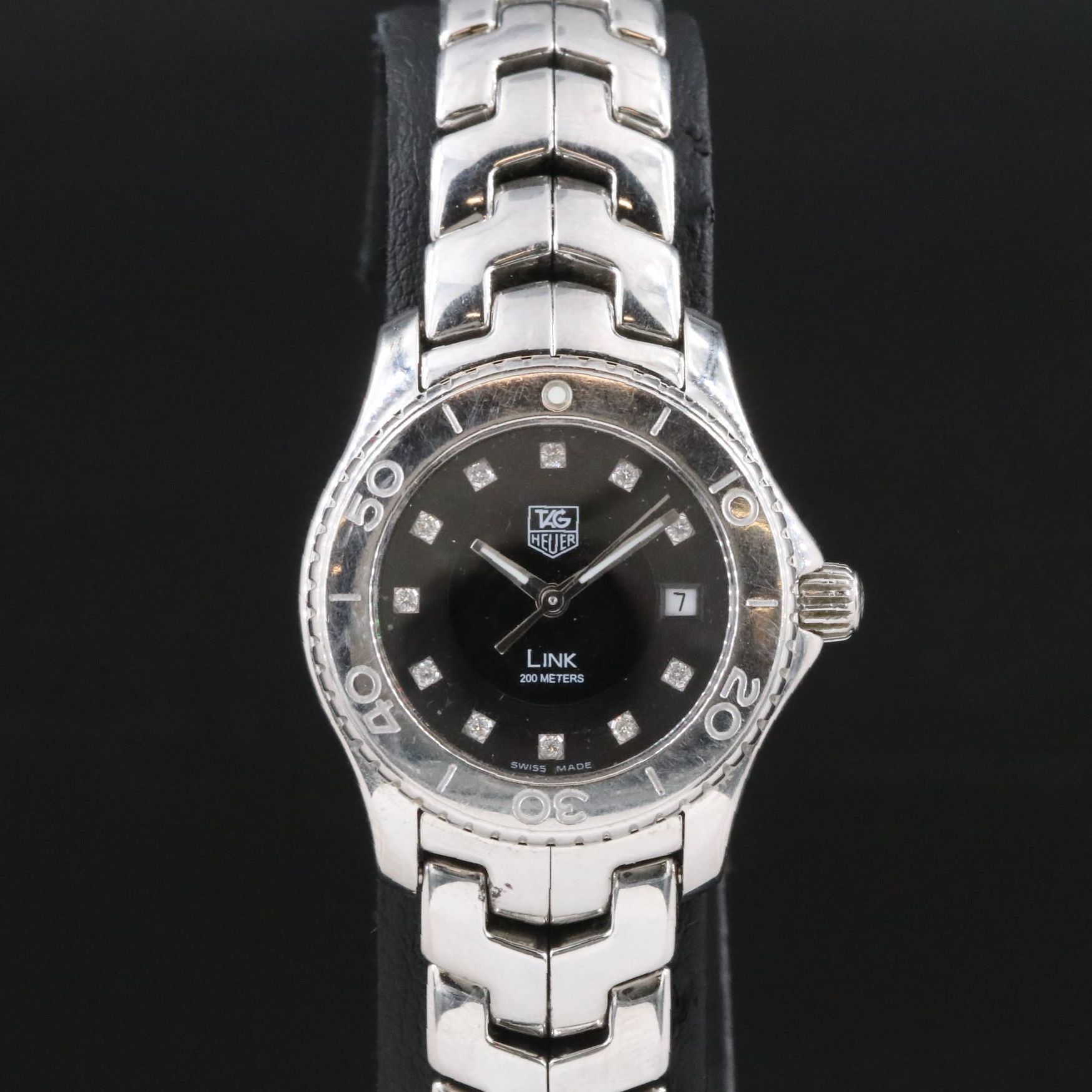 Tag Heuer Stainless Steel Diamond Dial Quartz Watch