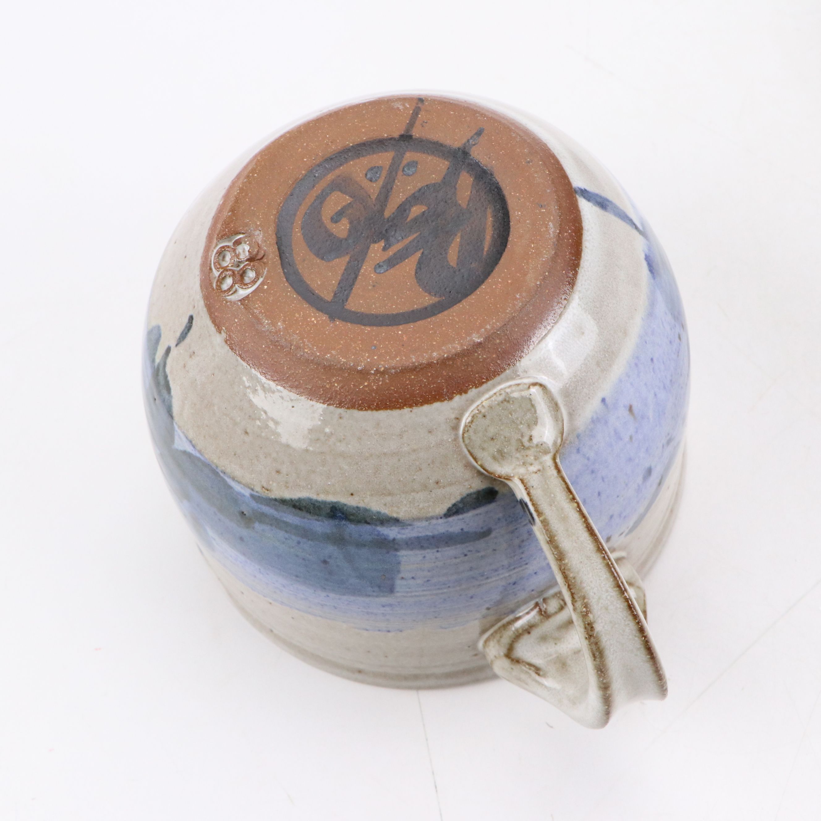 Studio Art Pottery Stoneware Vase with Chamberstick, Bowl, and Creamer