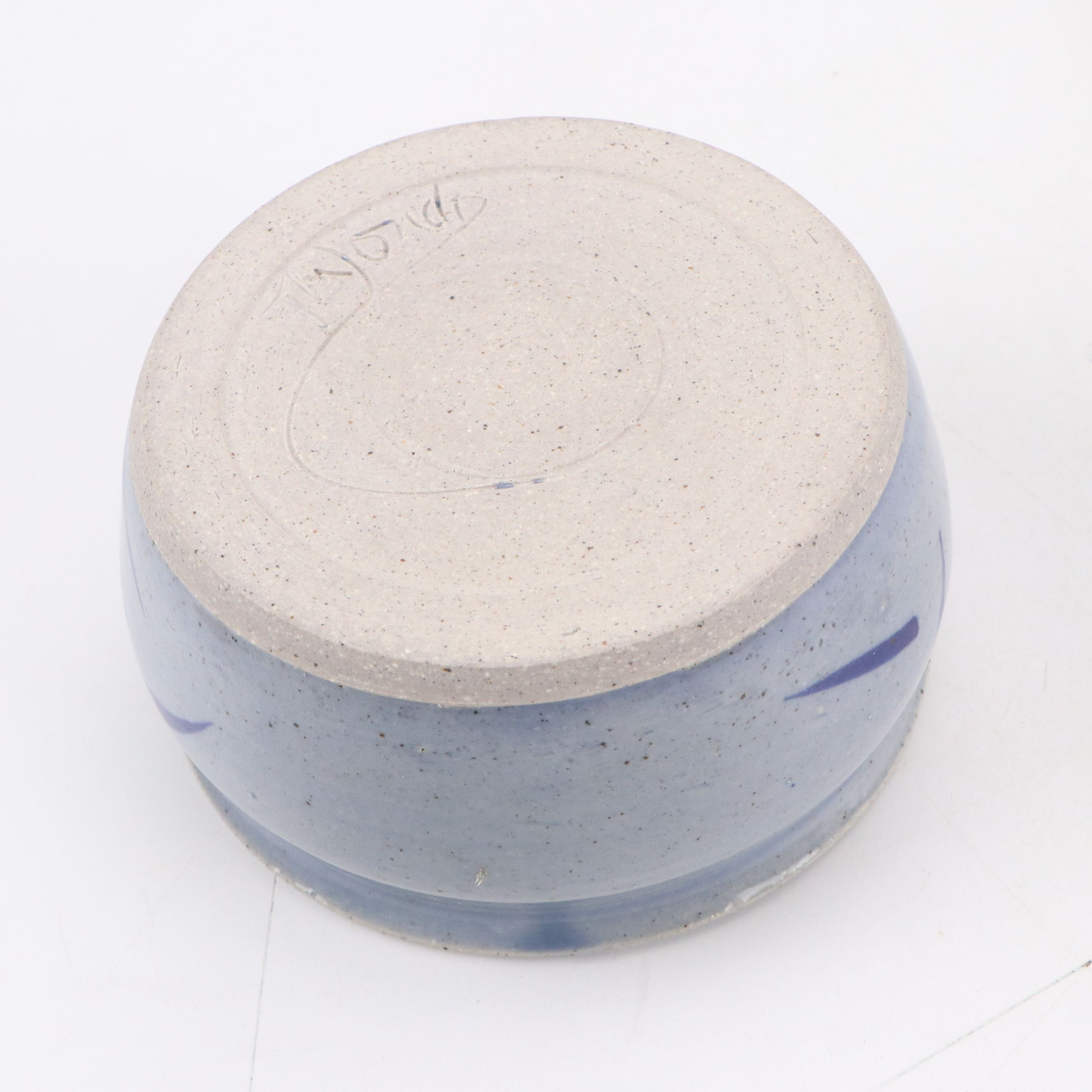 Studio Art Pottery Stoneware Vase with Chamberstick, Bowl, and Creamer