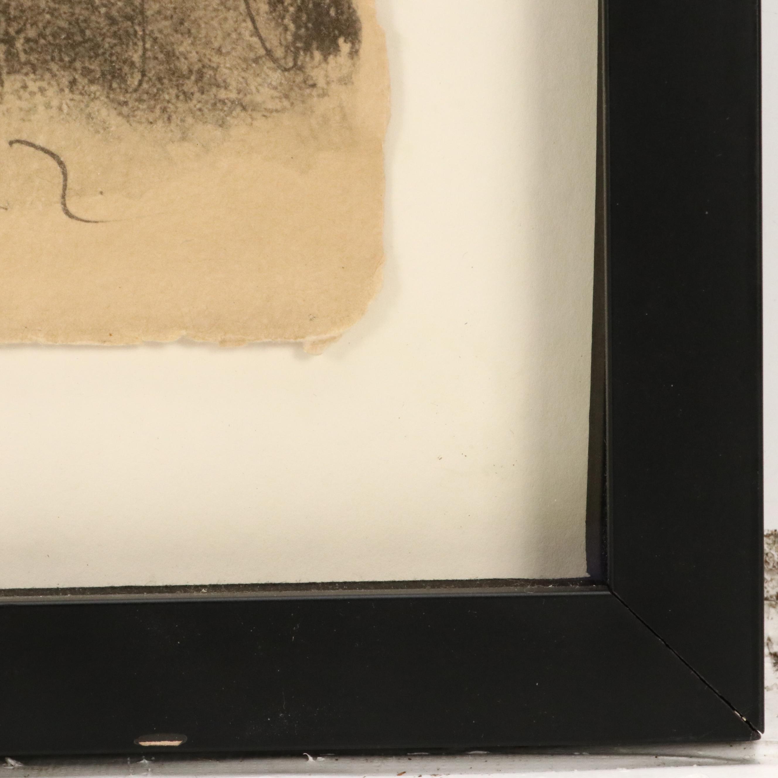 Lithograph After Pablo Picasso "Homme Couche et Femme Assise," Late 20th Century