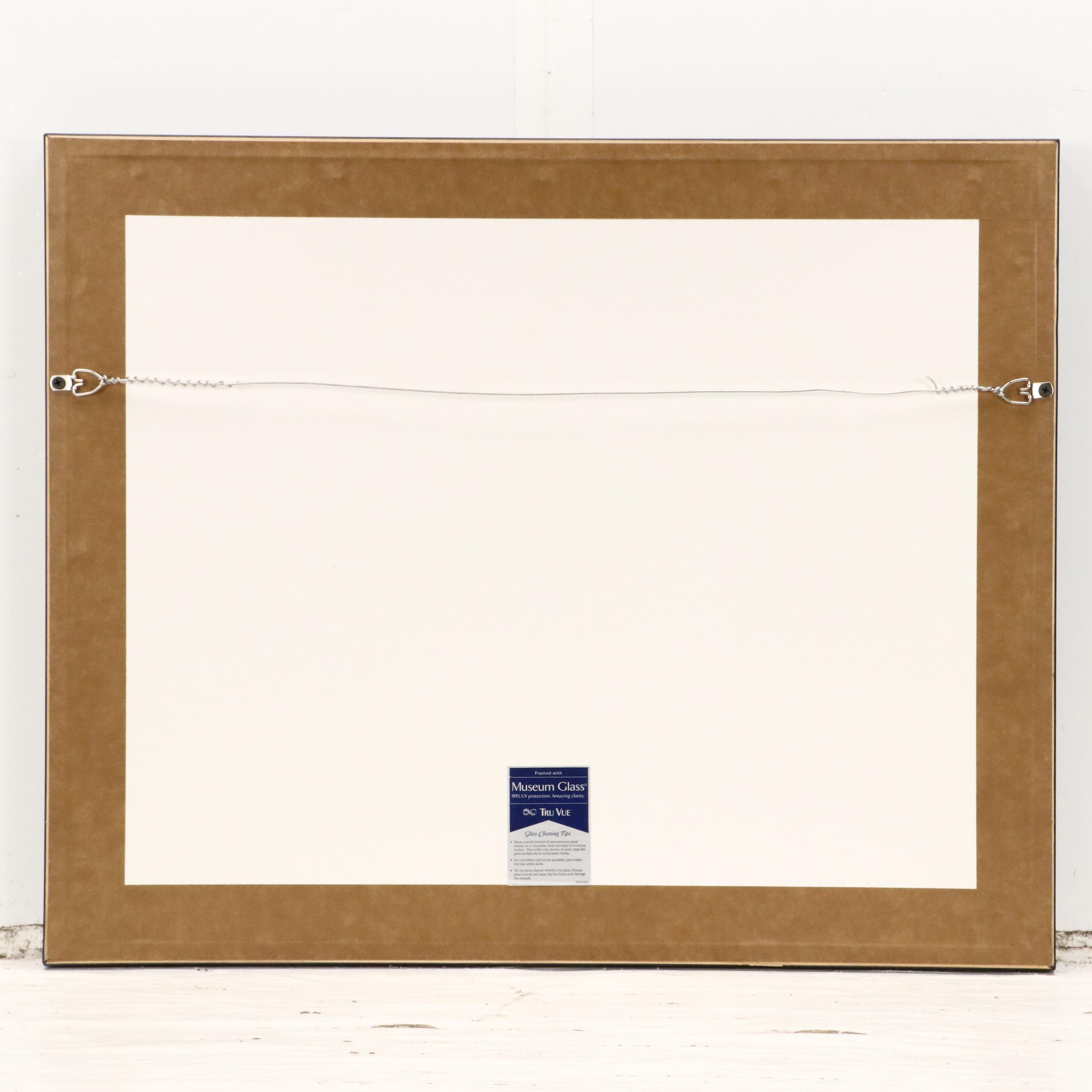 Lithograph After Pablo Picasso "Homme Couche et Femme Assise," Late 20th Century