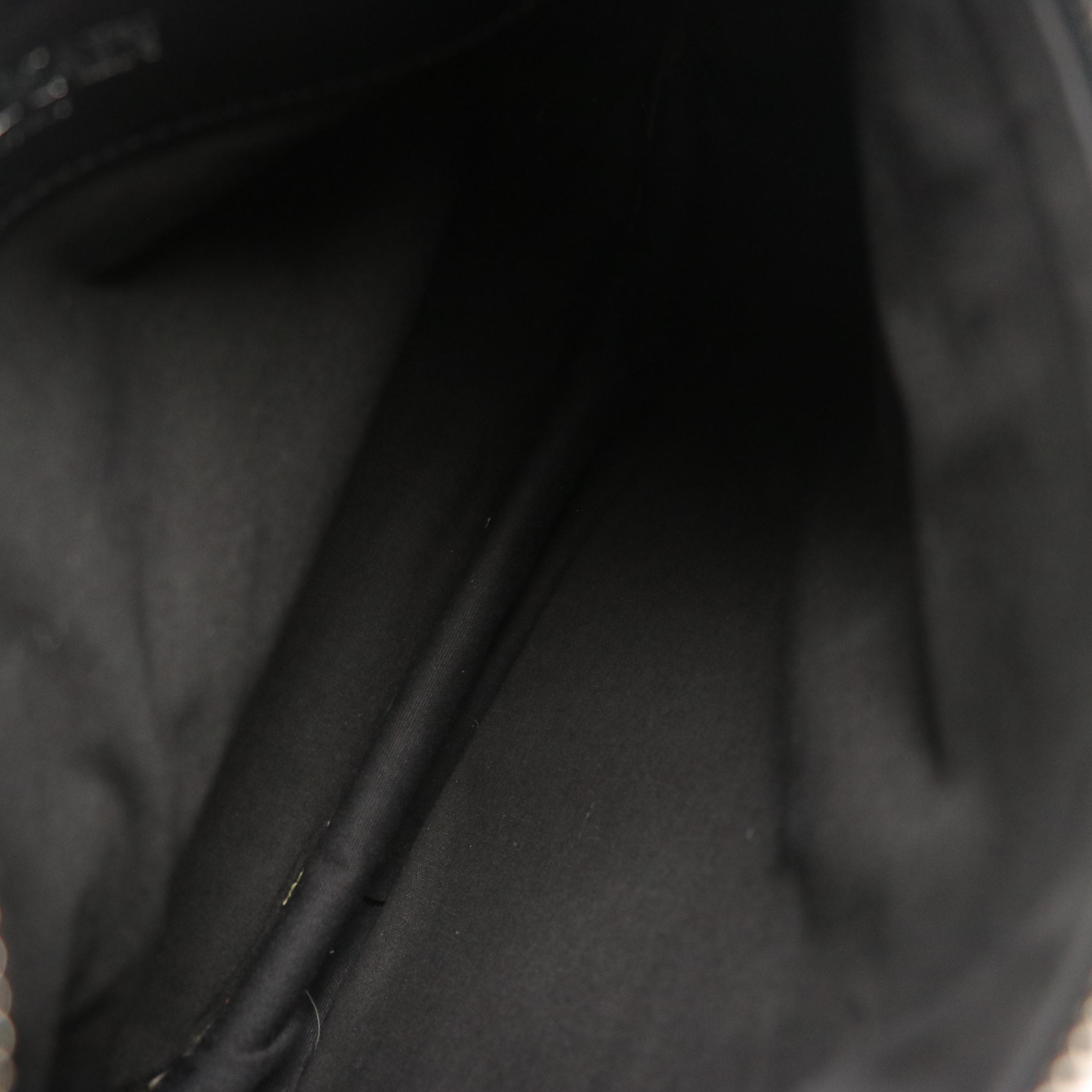 Balmain Ring-Strap Crossbody Satchel in Black Calfskin Leather