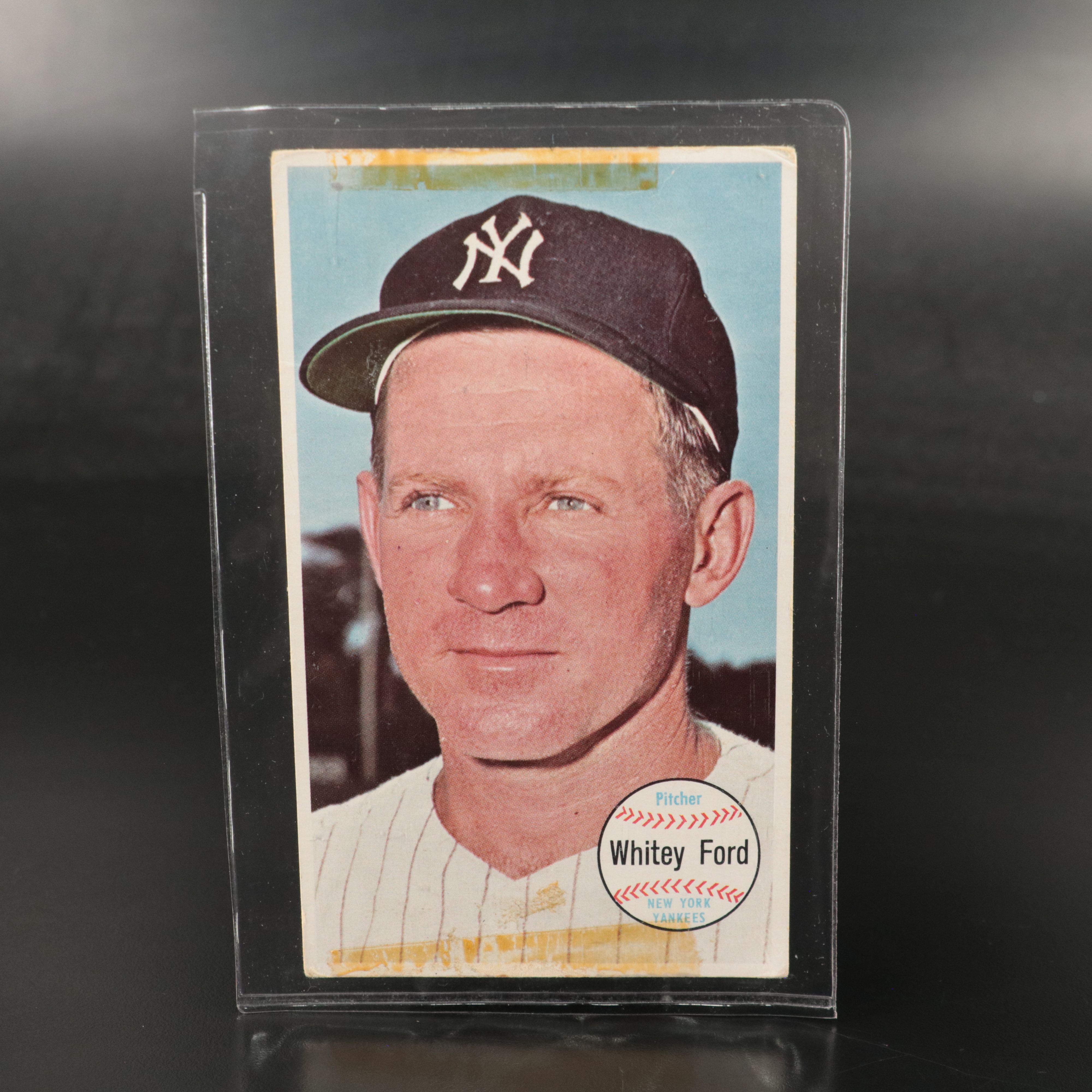 1964 Topps Giants Whitey Ford with 1958 Topps Snider Alston Baseball Cards