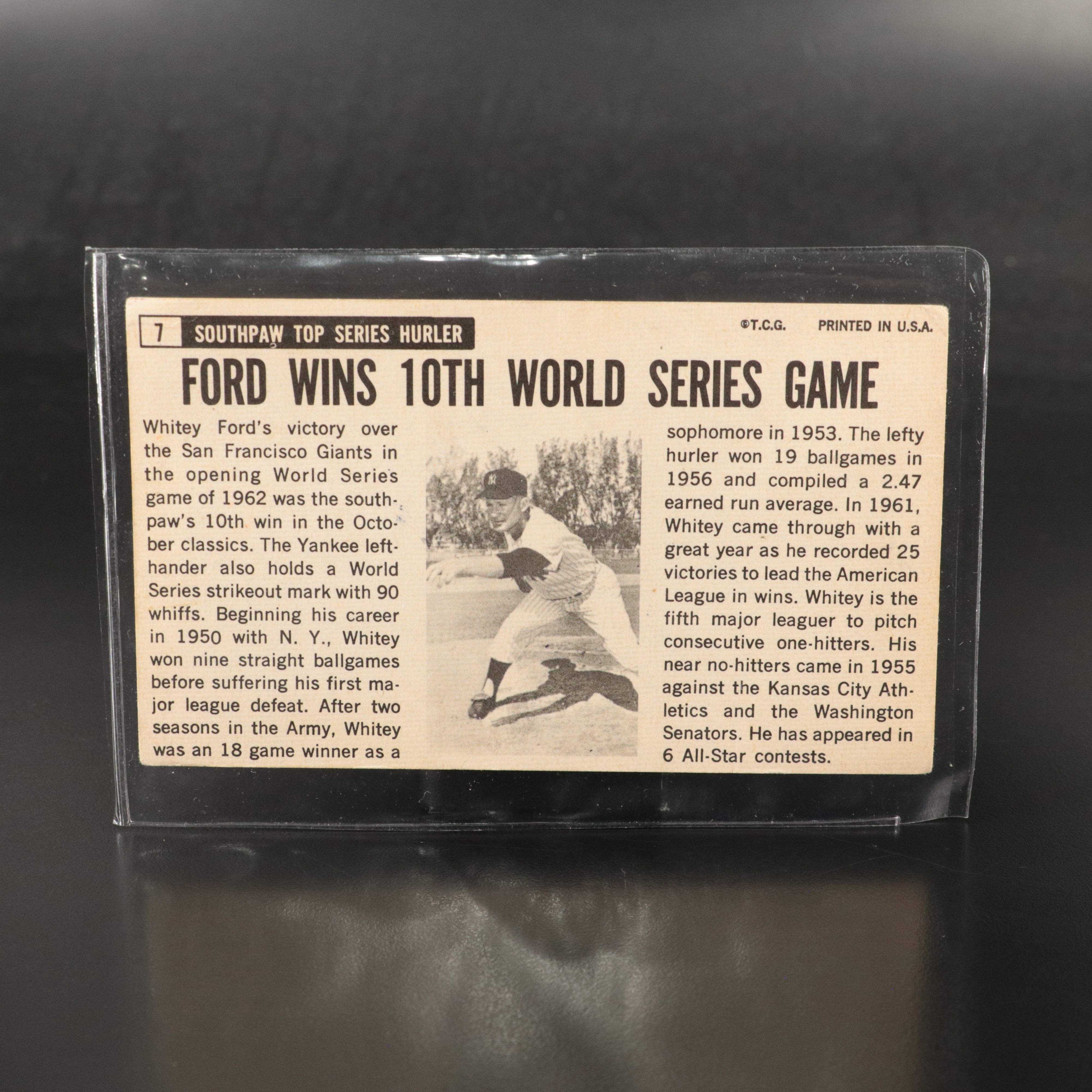 1964 Topps Giants Whitey Ford with 1958 Topps Snider Alston Baseball Cards