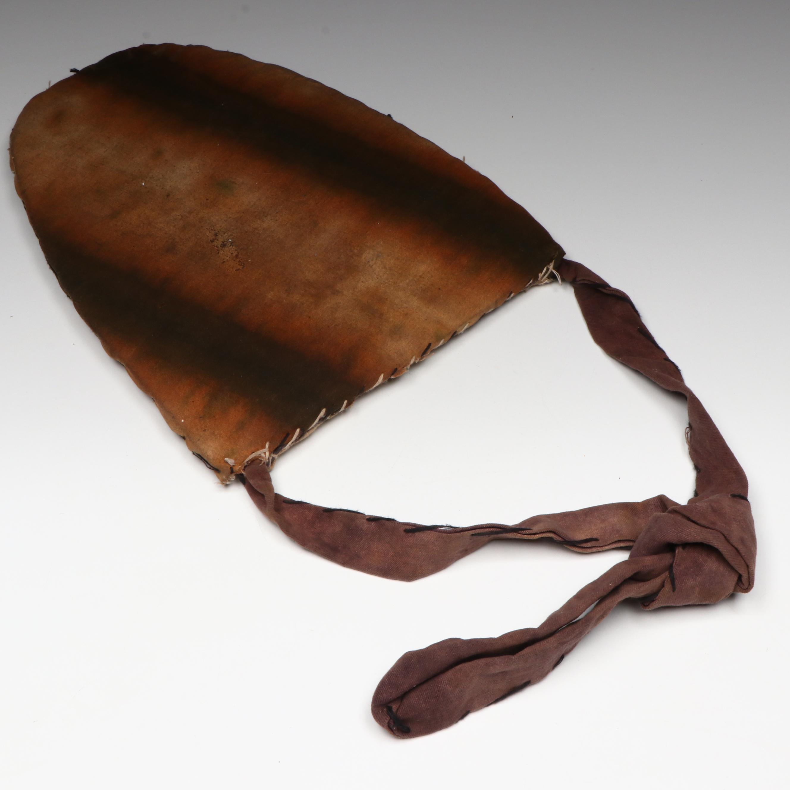 Indigenous Plateau Region Hand-Beaded Polychrome Flat Bag