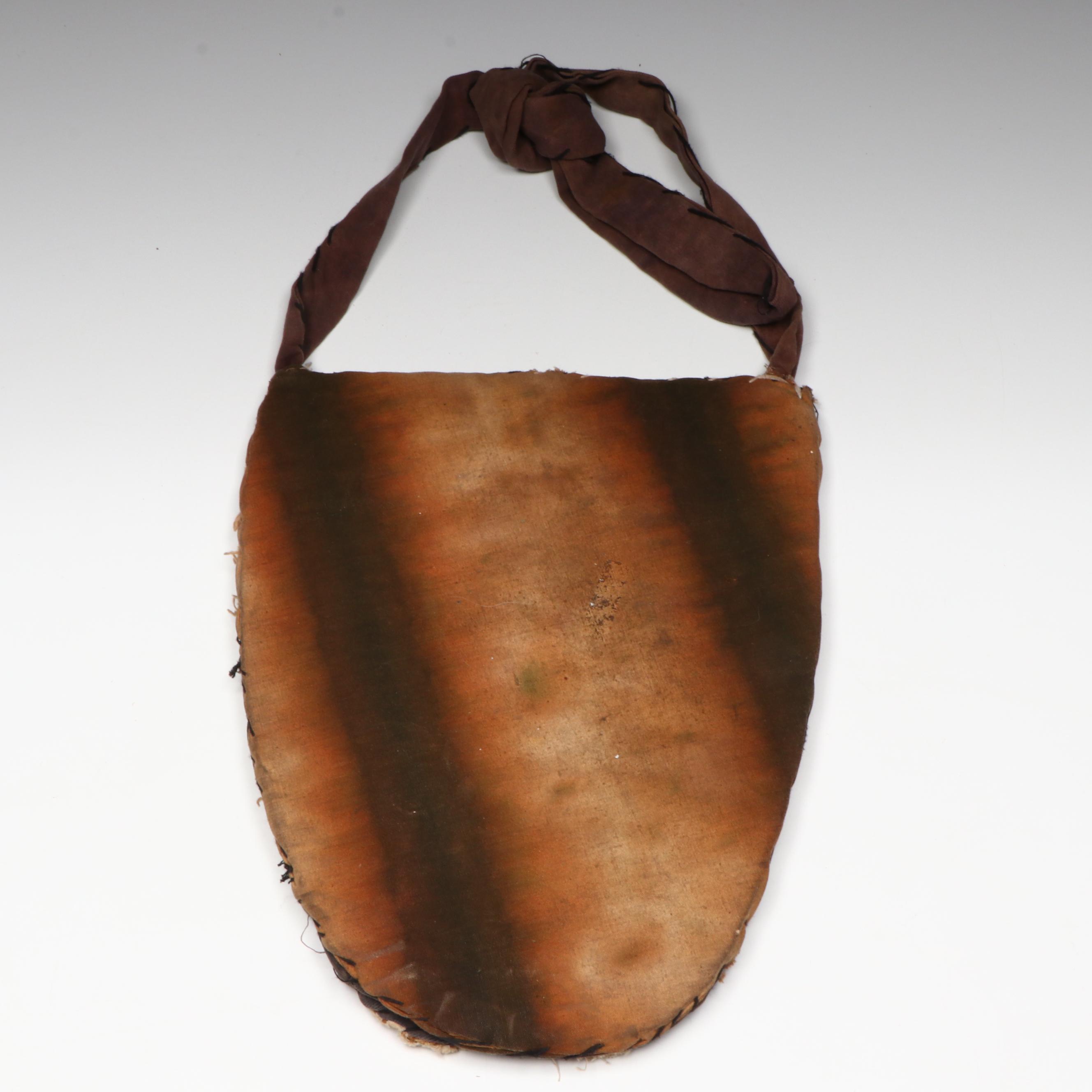 Indigenous Plateau Region Hand-Beaded Polychrome Flat Bag