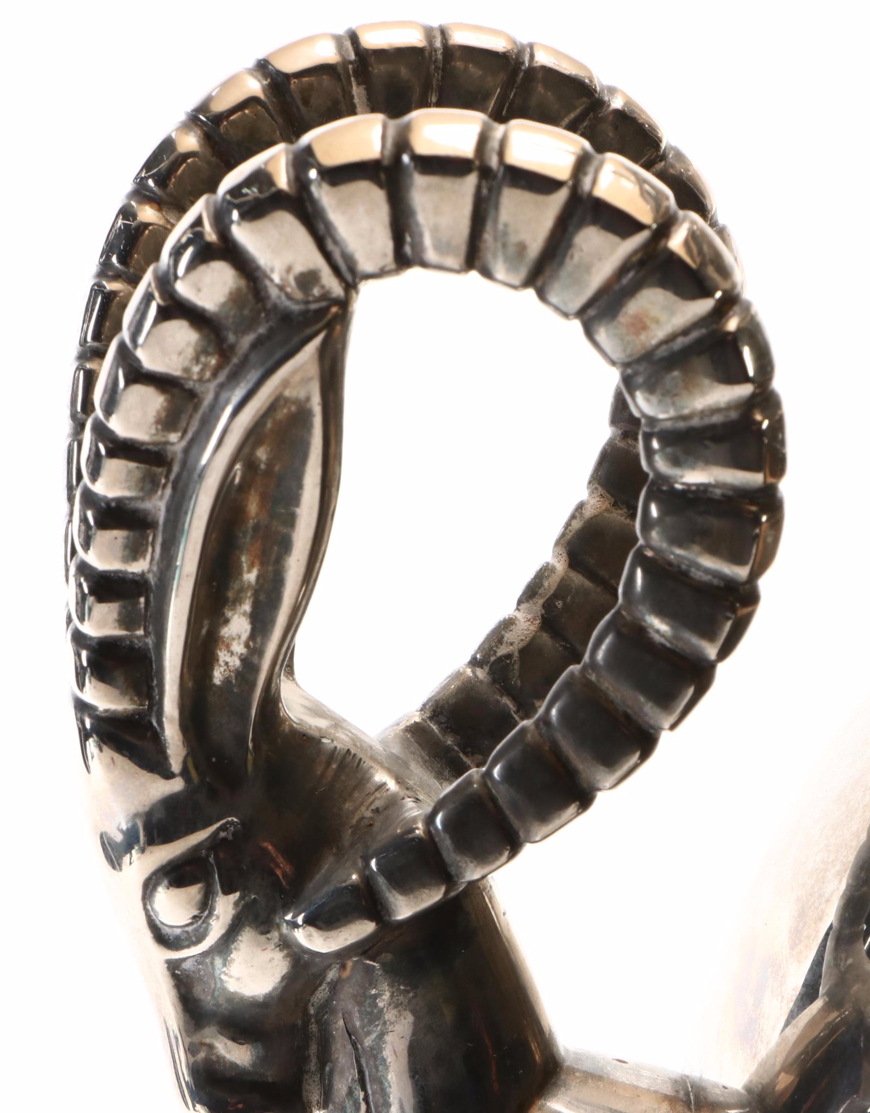 Silver Plate Ibex Handled Tea Urn Form Table Lamp