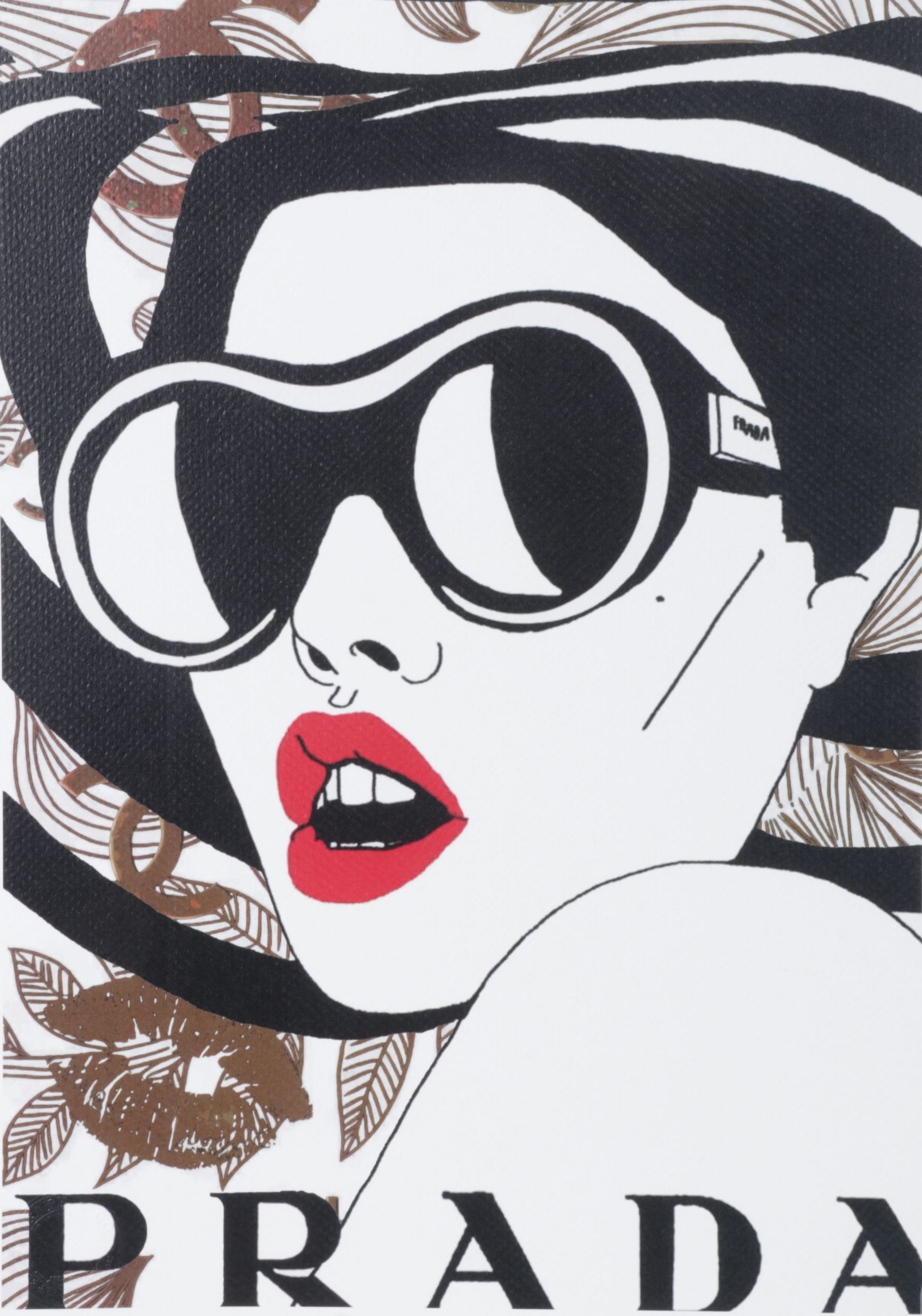 Death NYC Pop Art Digital Graphic Print Homage to Prada, 2025