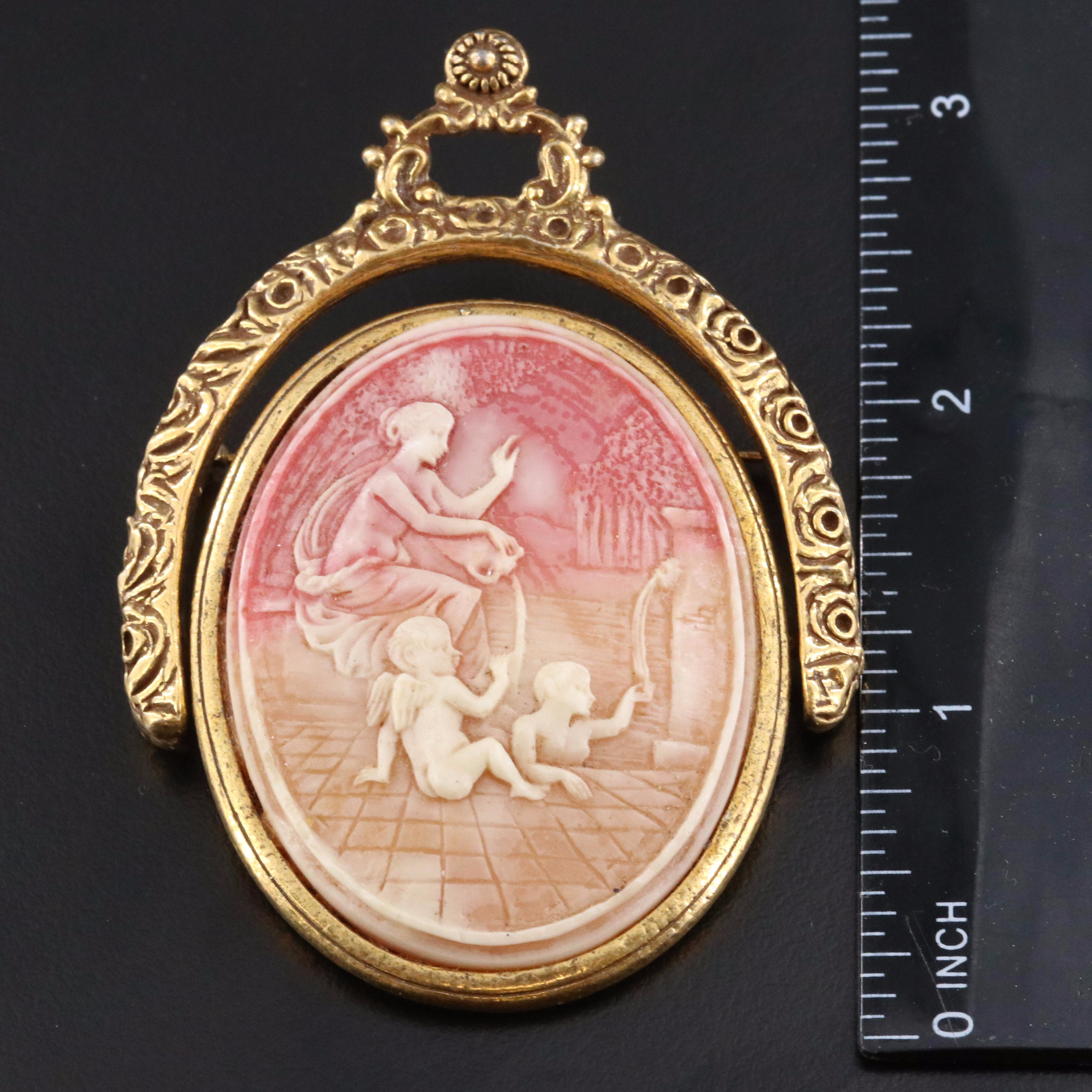 Cameo and Portrait Collection Featuring Brooches, Earrings and Pendant Necklaces