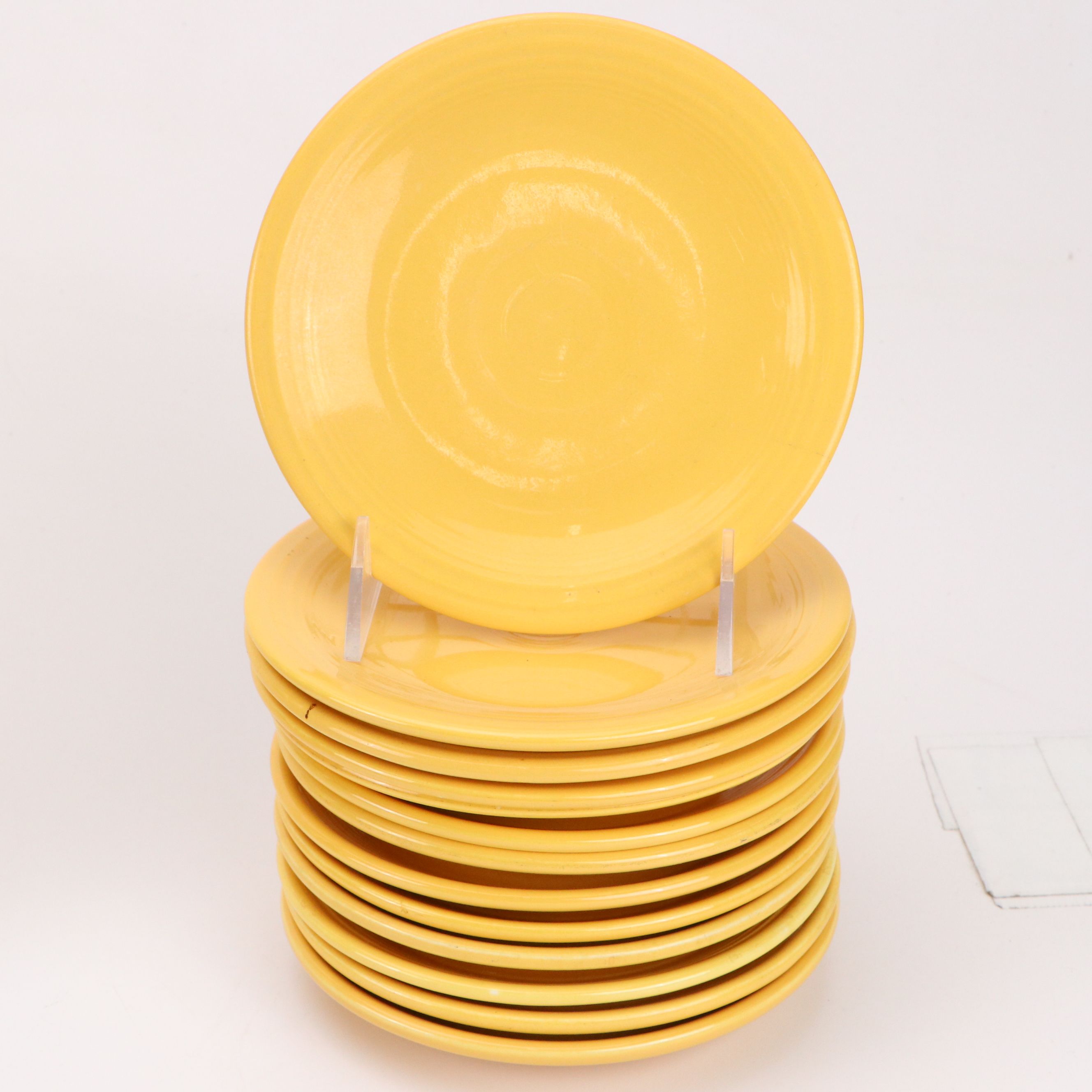 Homer Laughlin Co. "Fiesta" Yellow Ceramic Dinnerware and Serving Pieces