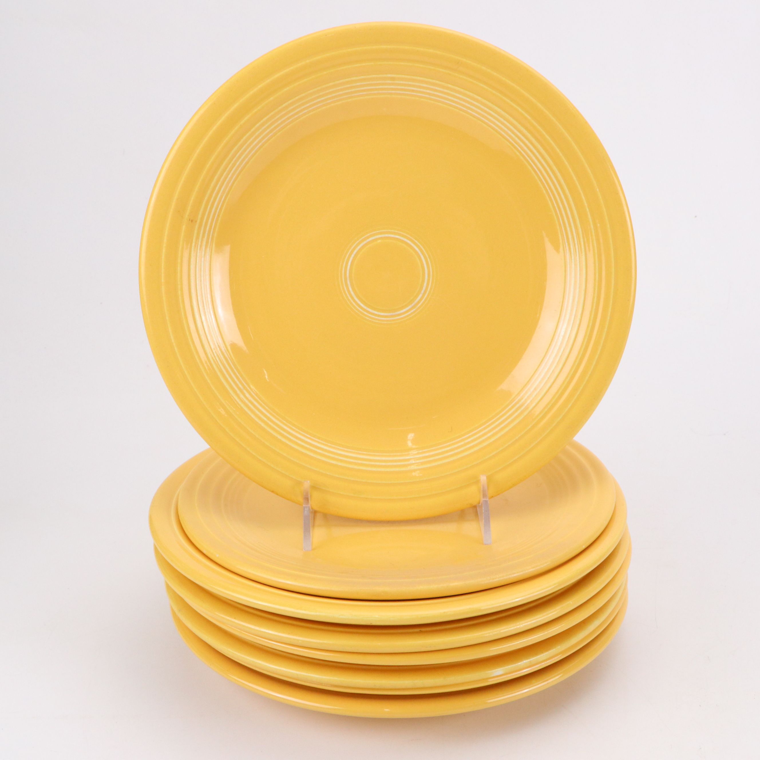 Homer Laughlin Co. "Fiesta" Yellow Ceramic Dinnerware and Serving Pieces