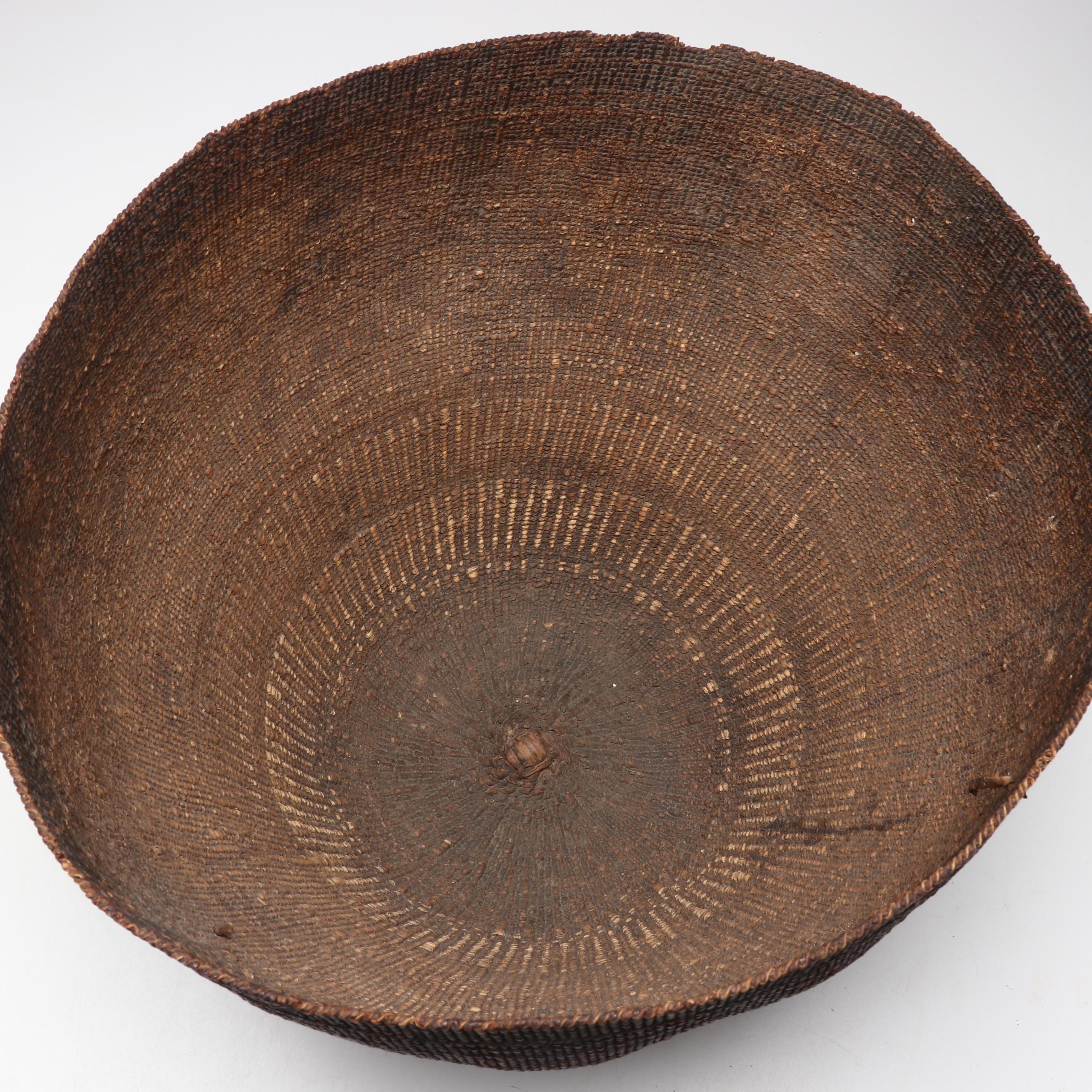 Indigenous Californian Twined Basketry Bowl