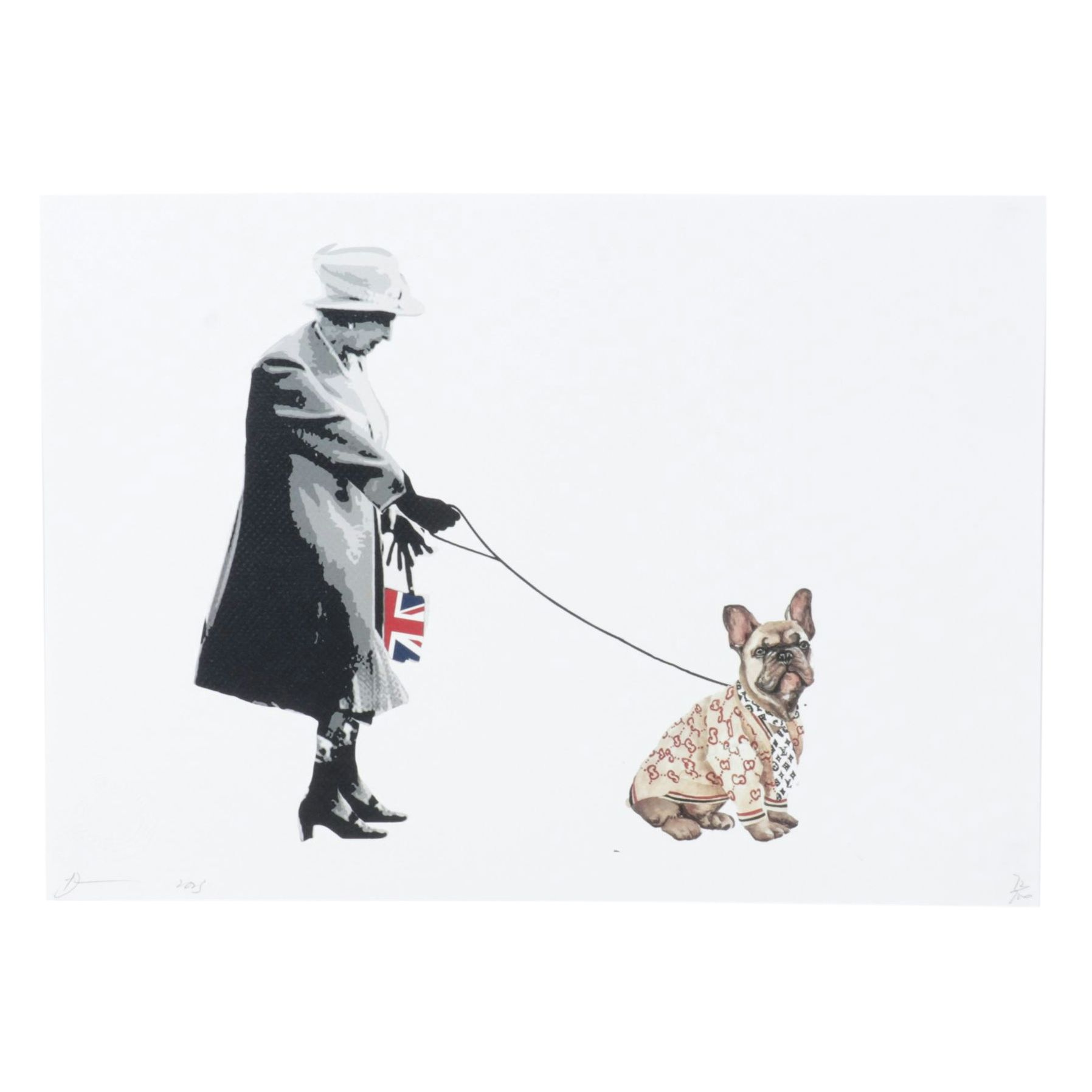 Death NYC Pop Art Digital Graphic Print Homage to Queen Elizabeth II, 2025