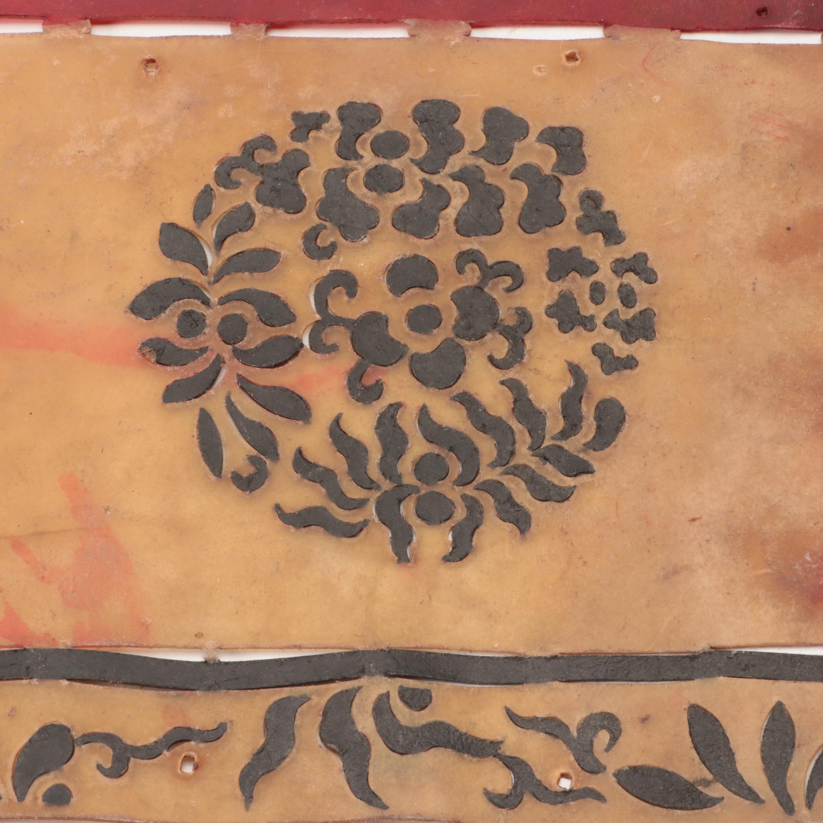 Chinese Bed Vellum Shadow Puppet Prop, Circa 1870