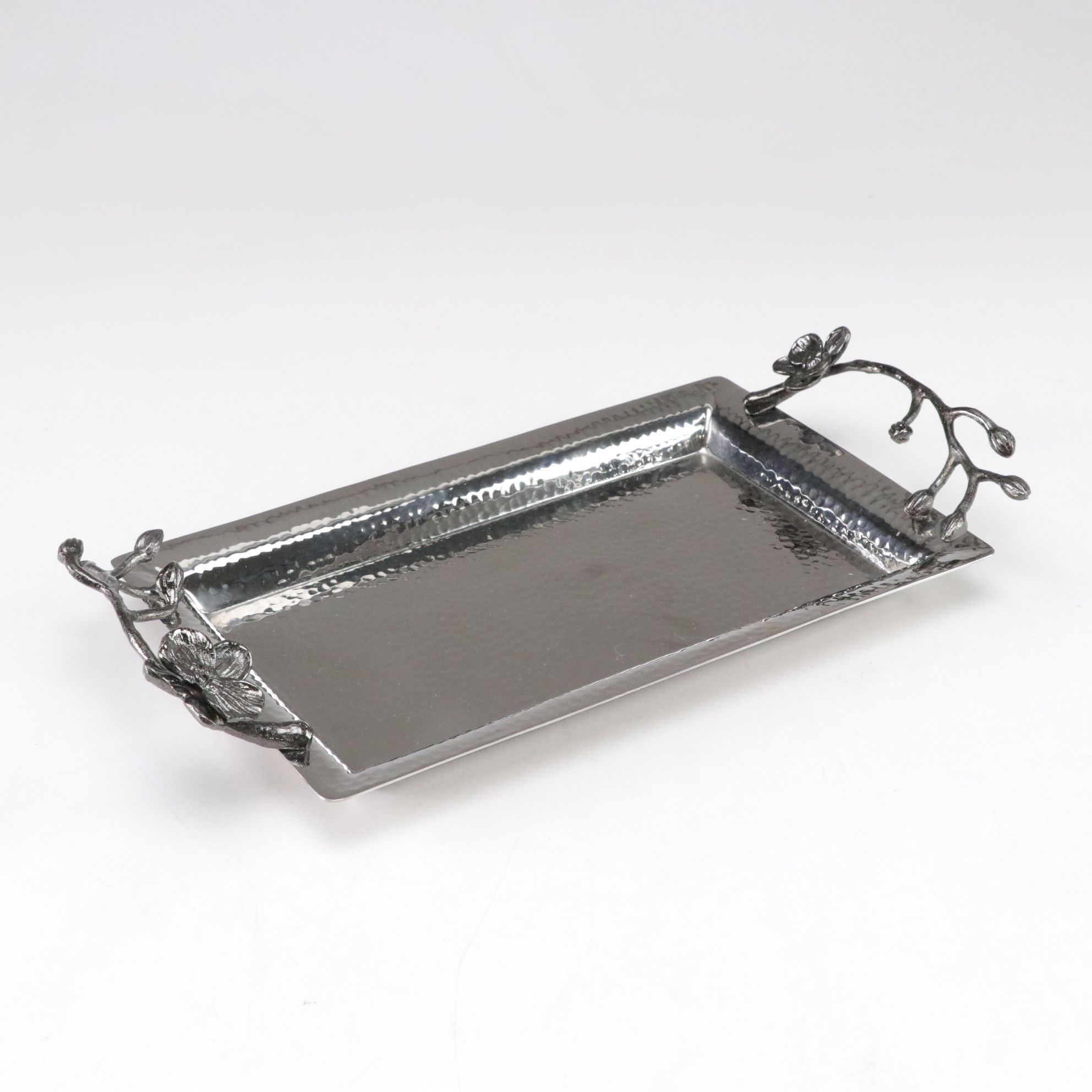 Michael Aram "Black Orchid" Tray with Swarovski Decorated Frame