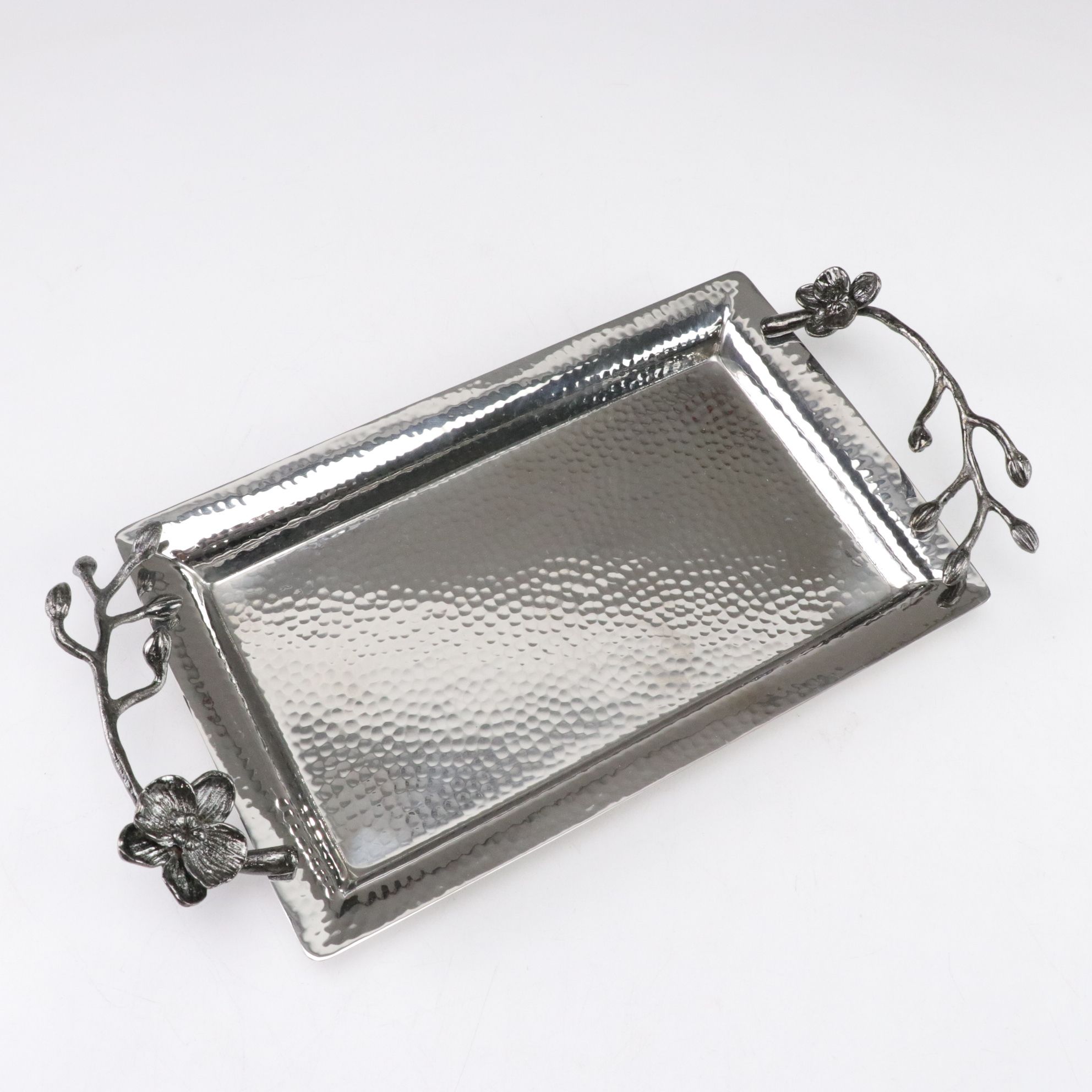 Michael Aram "Black Orchid" Tray with Swarovski Decorated Frame