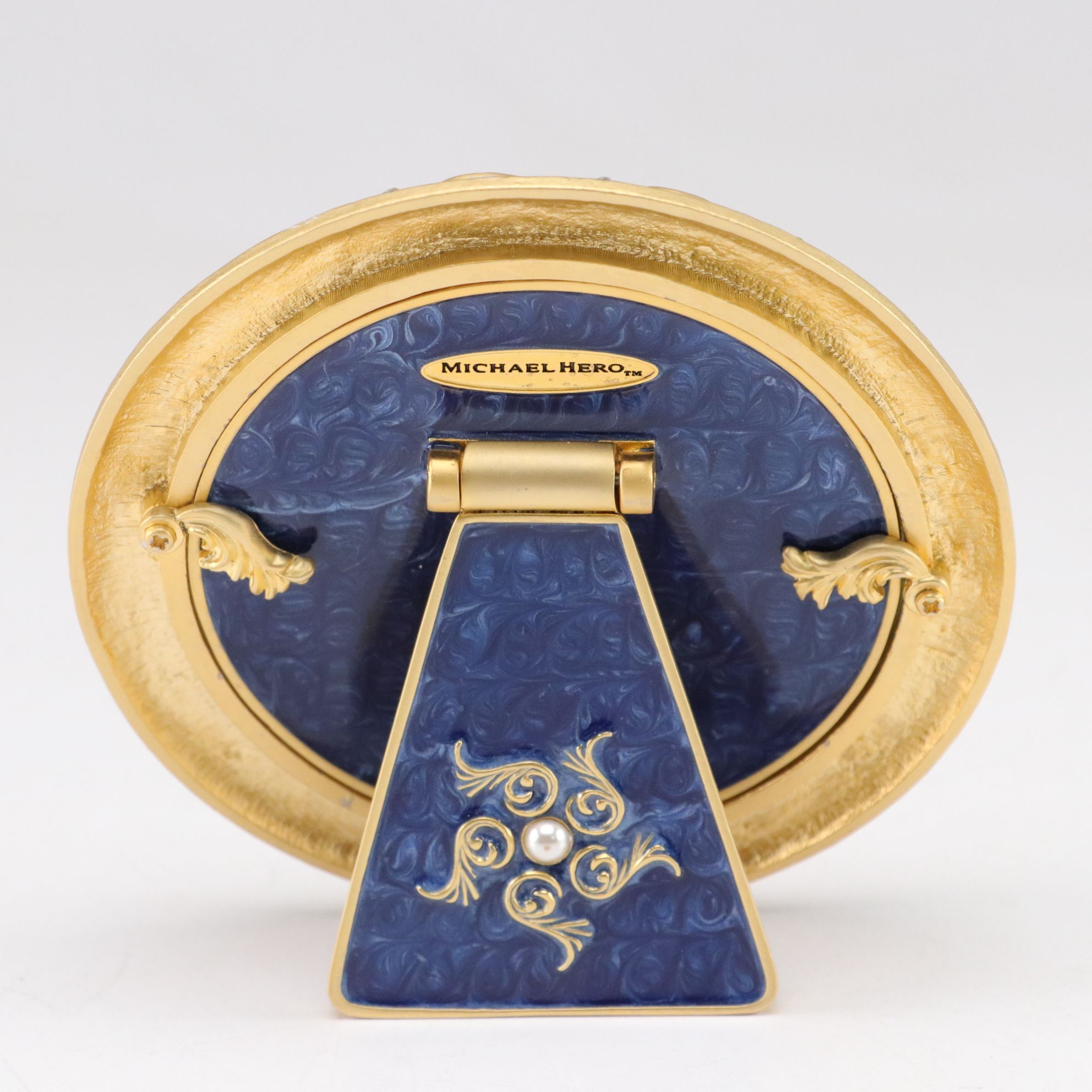 Michael Aram "Black Orchid" Tray with Swarovski Decorated Frame