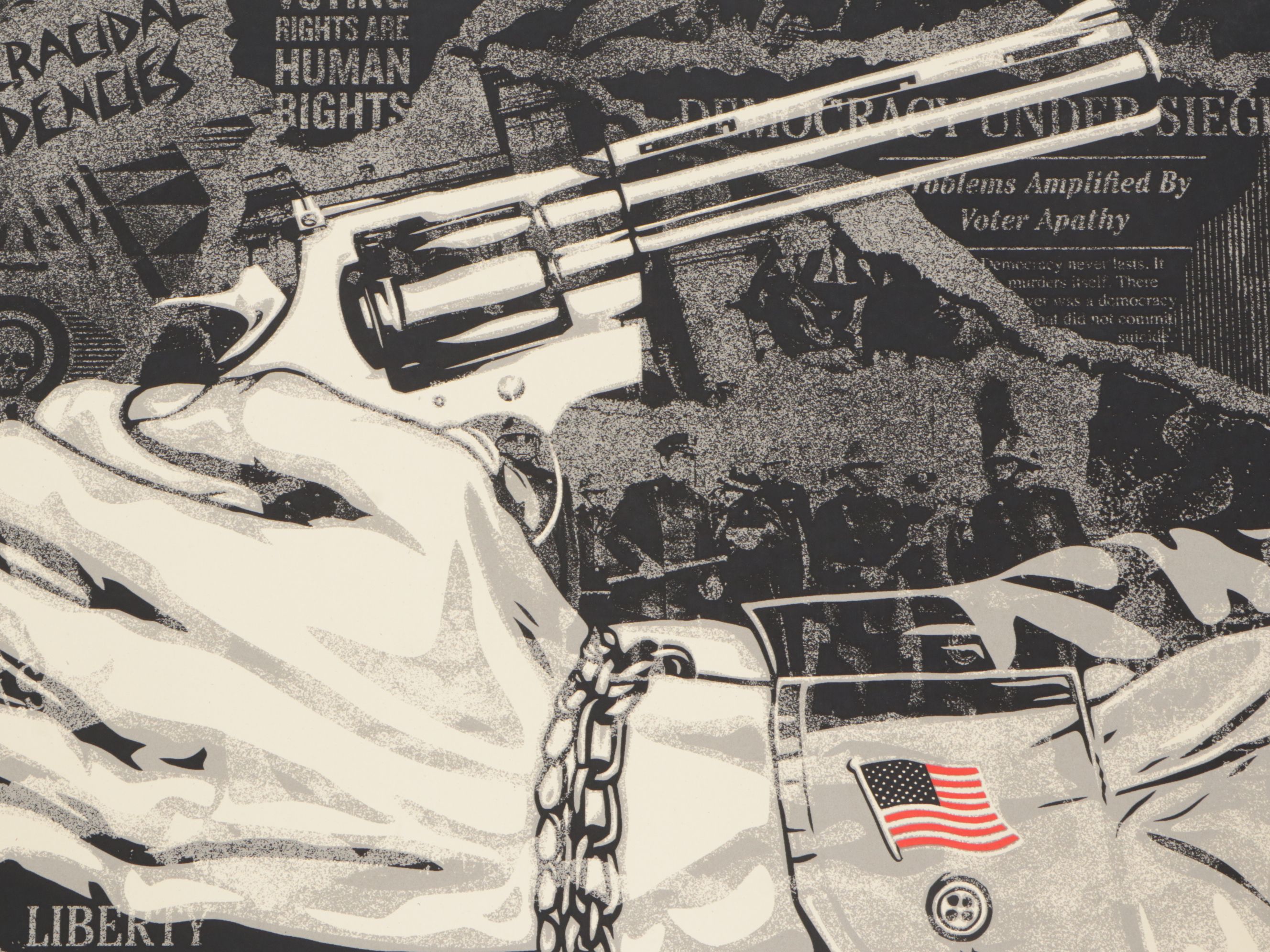 Signed Shepard Fairey "Democracidal Tendencies" Lithograph, 2024