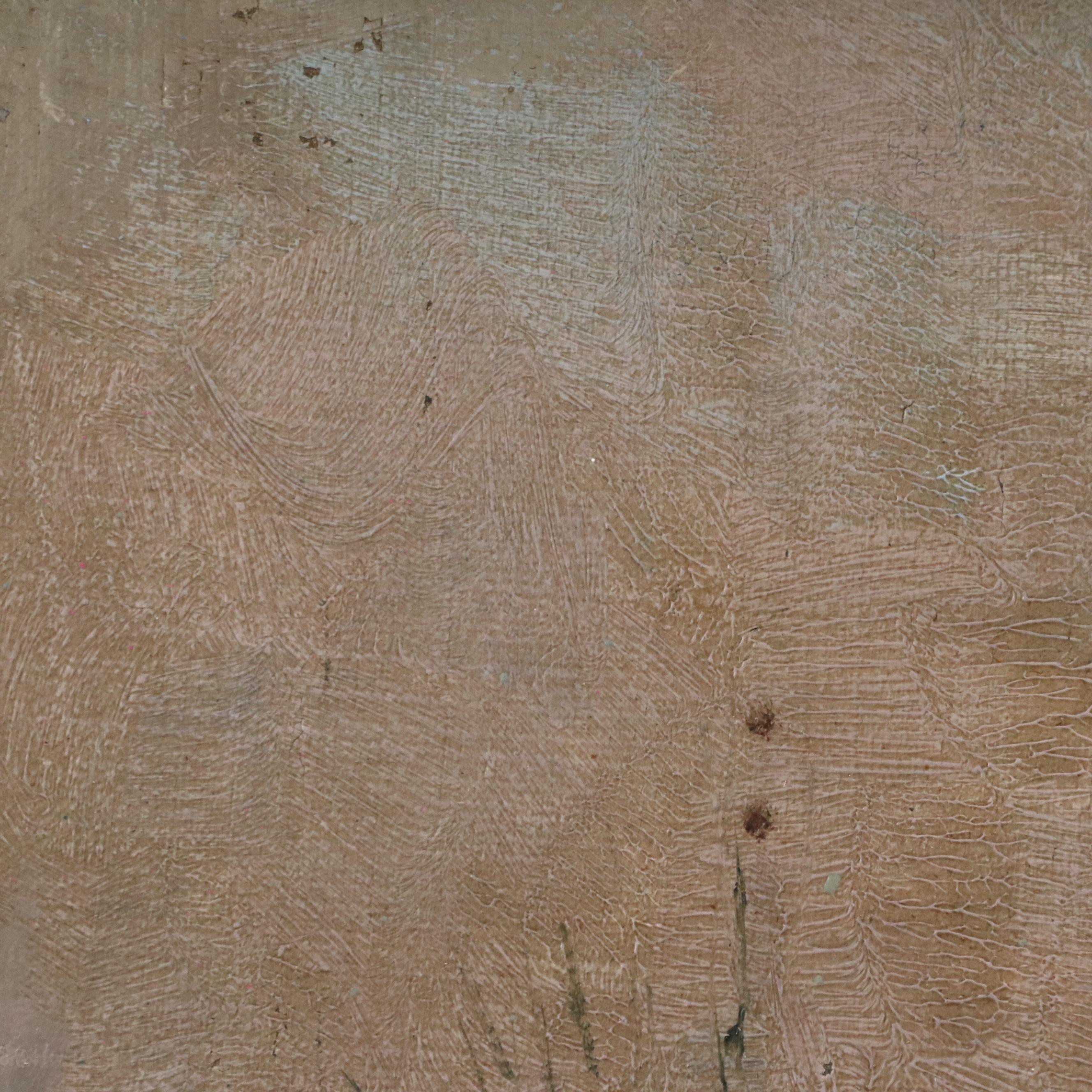 Impressionistic Landscape Oil Painting of Church, Circa 1940