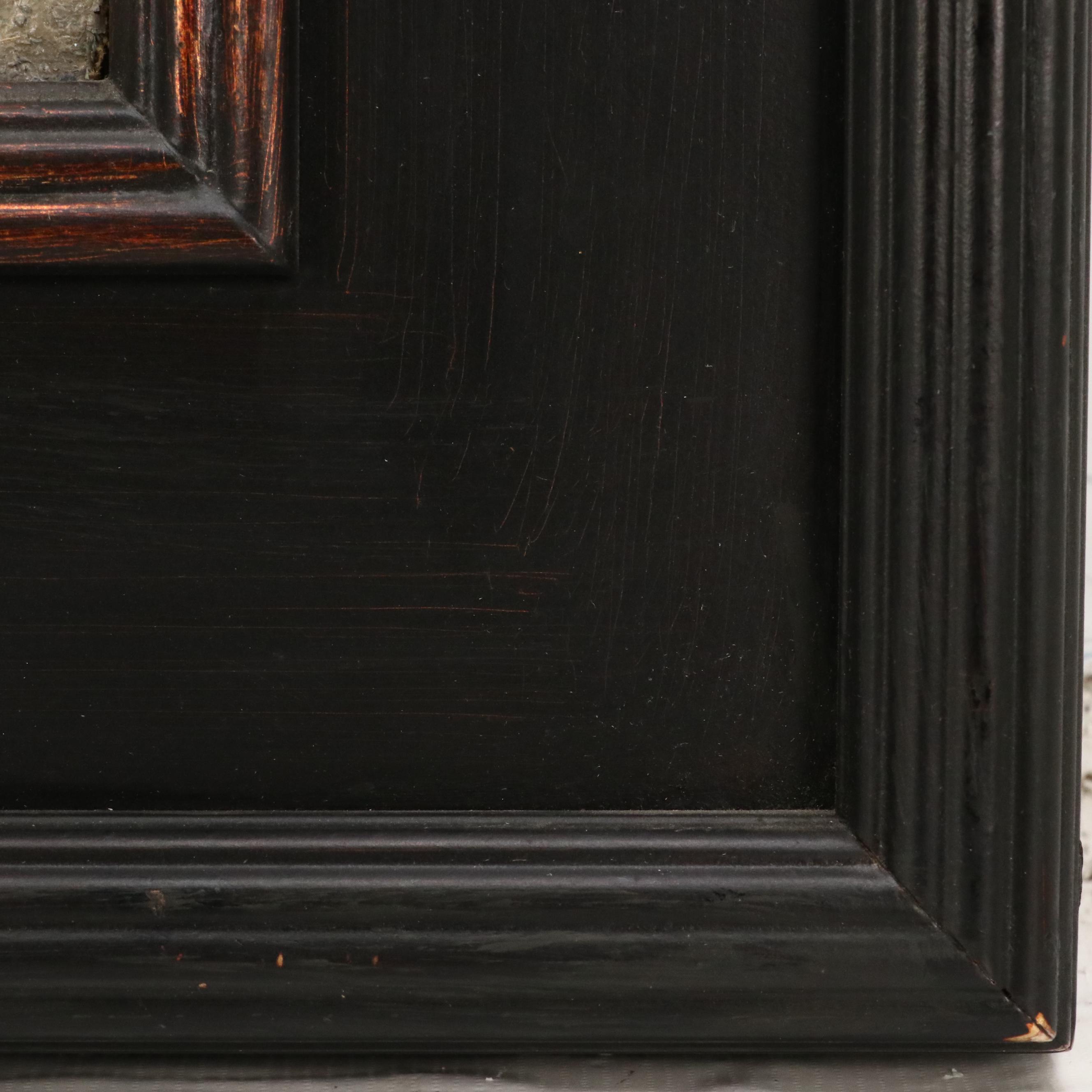 Impressionistic Landscape Oil Painting of Church, Circa 1940