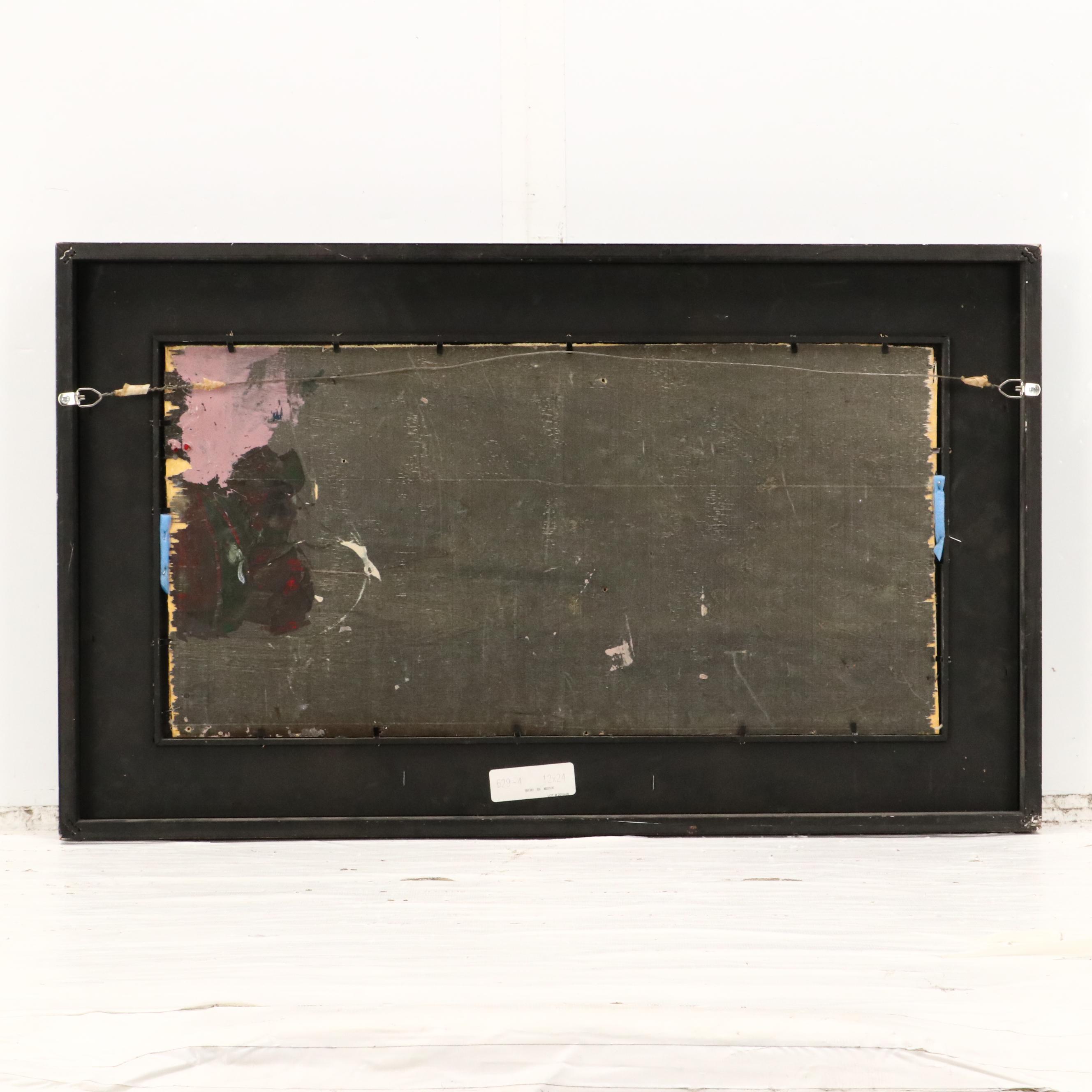 Impressionistic Landscape Oil Painting of Church, Circa 1940