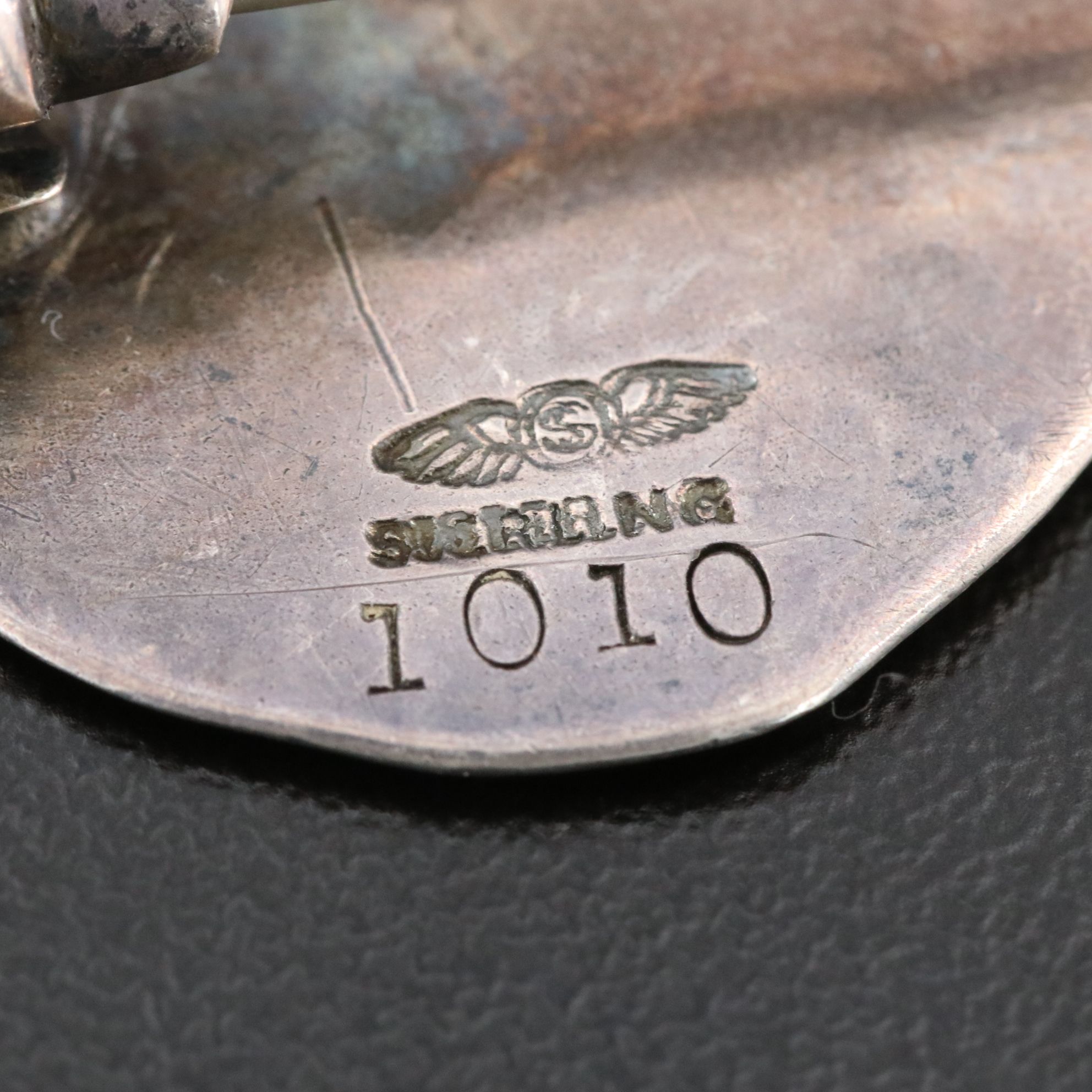 George W. Shiebler & Co. Sterling Greco-Roman Figural Brooch