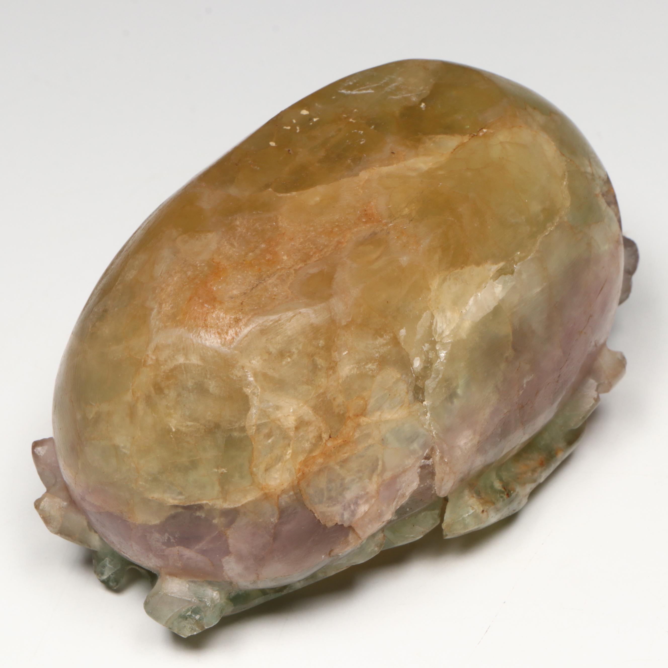 Chinese Carved Fluorite Bowl