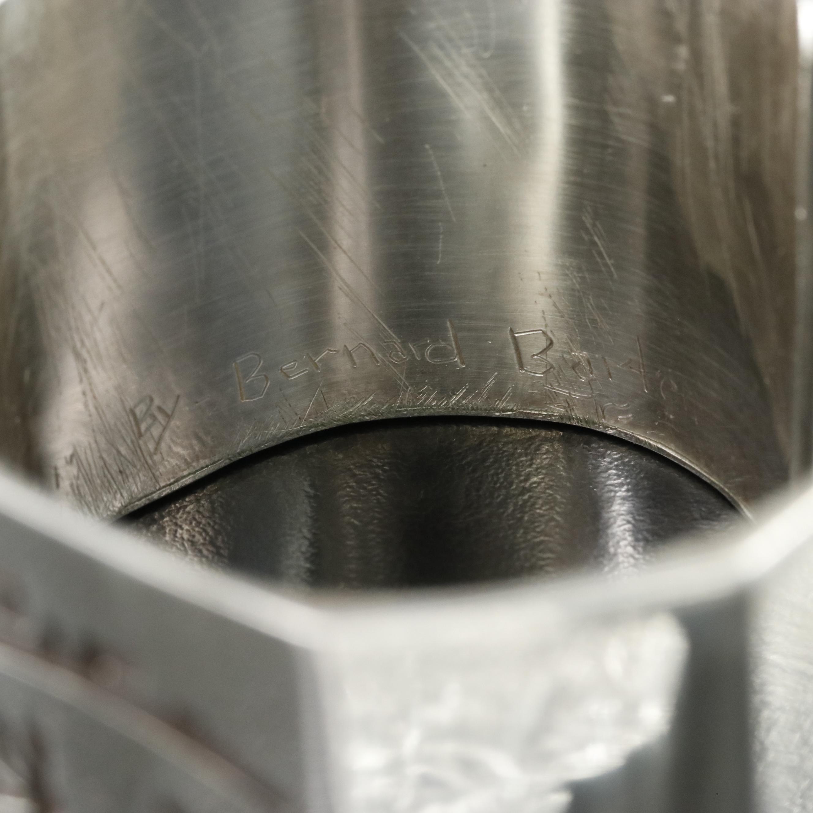 Southwestern Bernard Barton Sterling Kokopelli & Man in the Maze Overlay Cuff