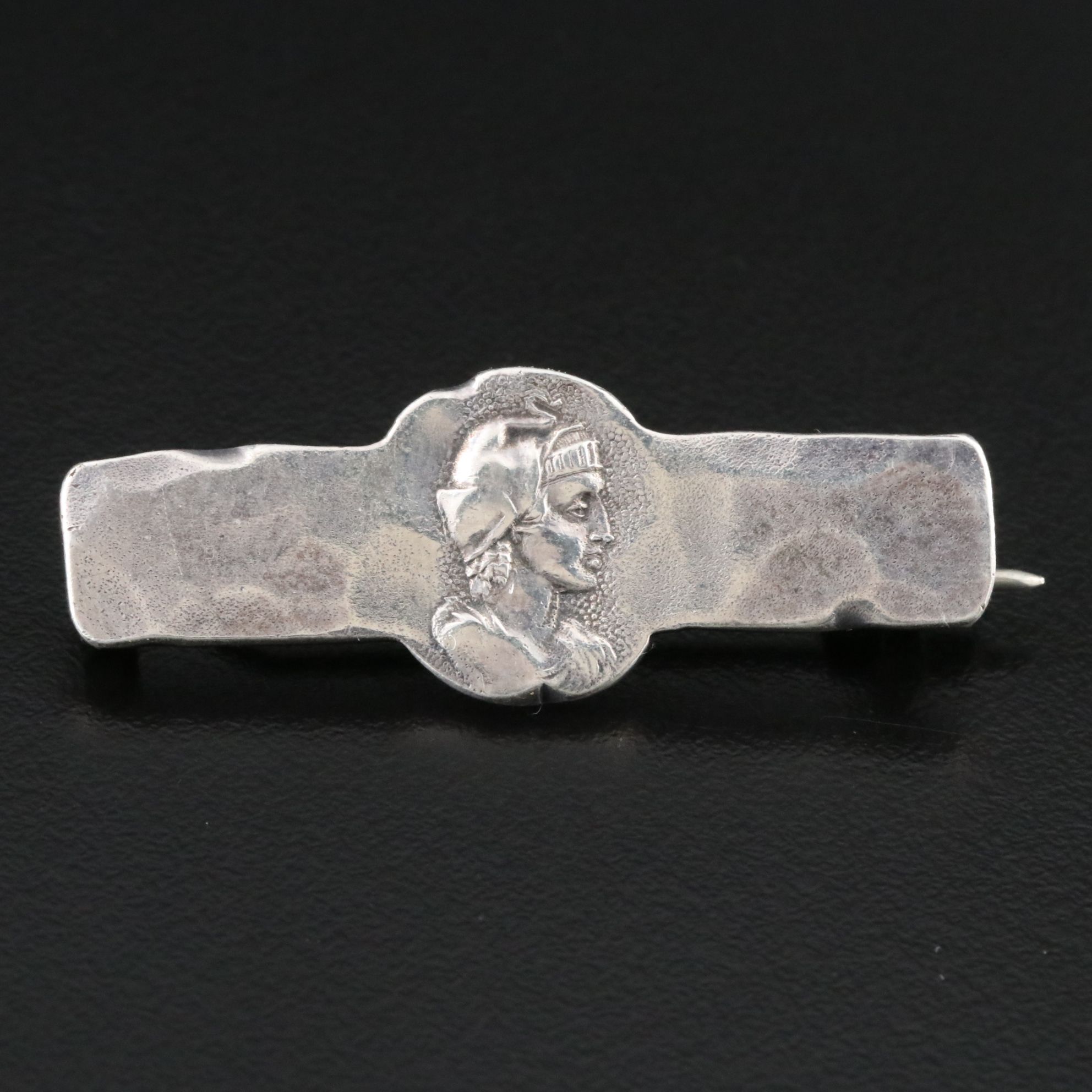 George W. Shiebler & Co. Sterling Greco-Roman Figural Brooch