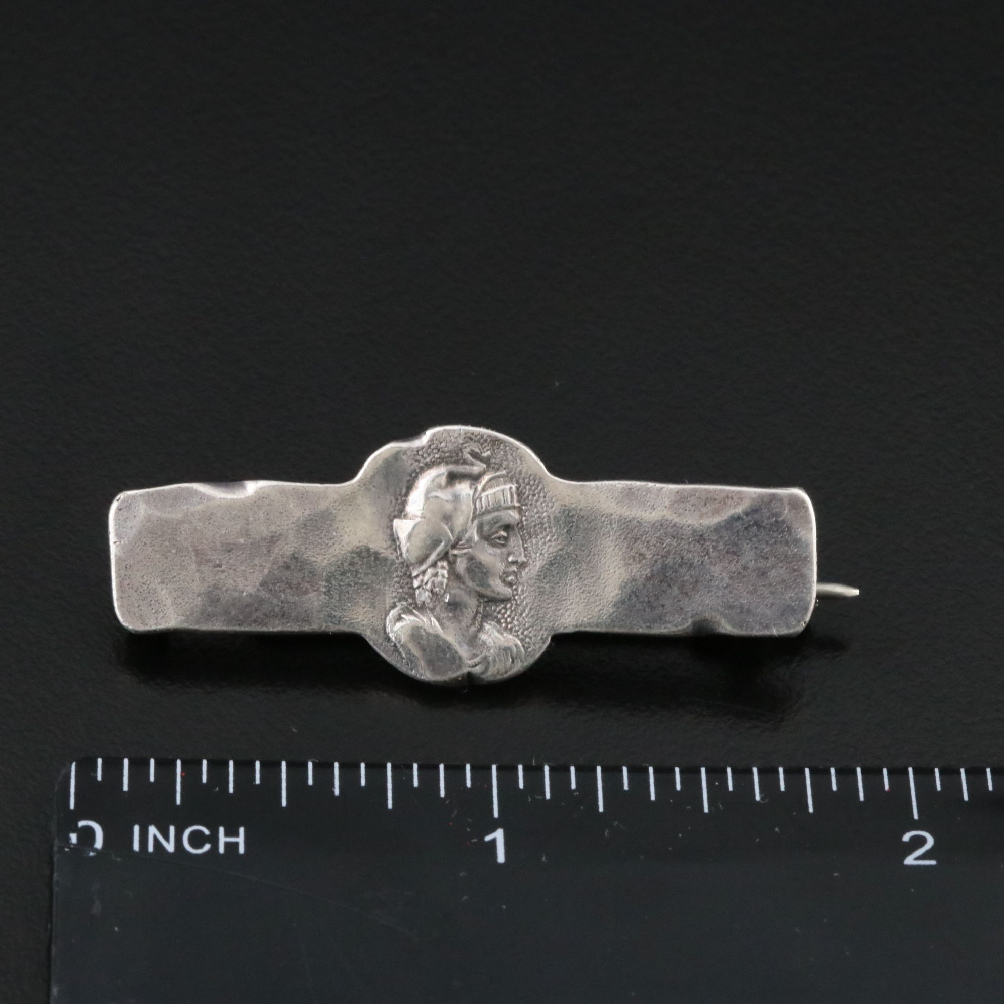George W. Shiebler & Co. Sterling Greco-Roman Figural Brooch