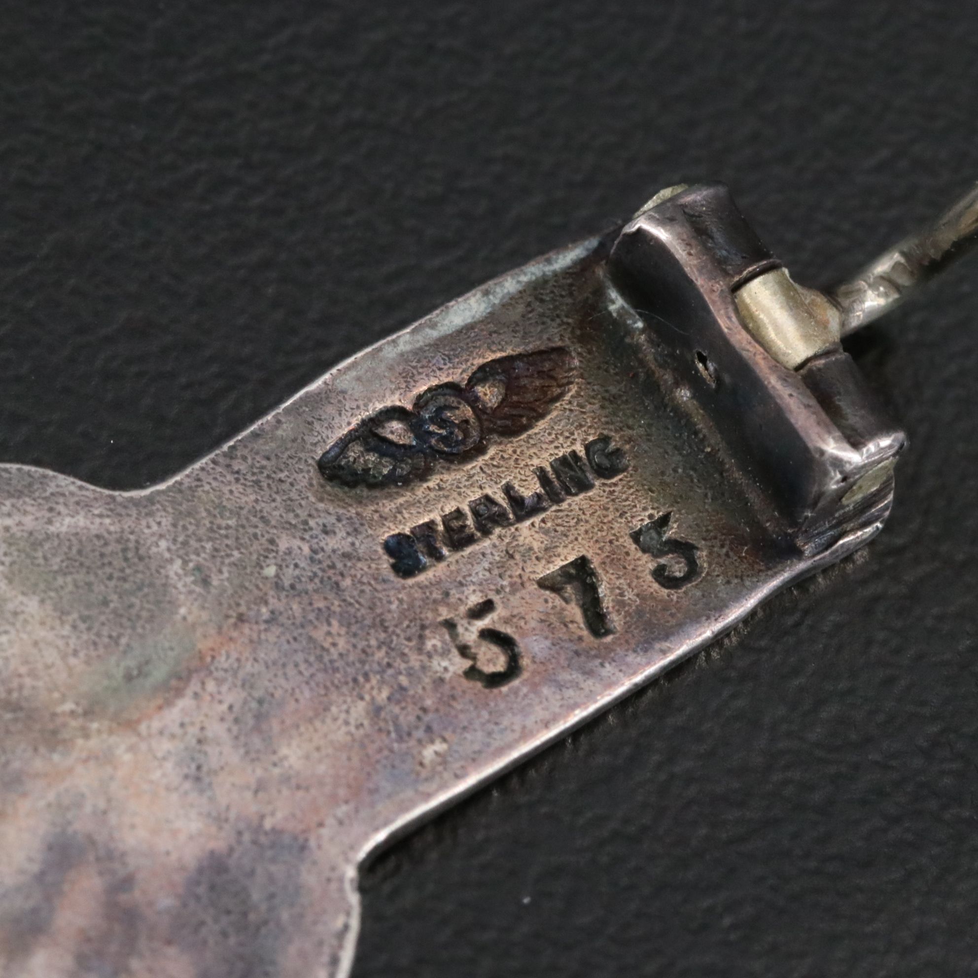 George W. Shiebler & Co. Sterling Greco-Roman Figural Brooch