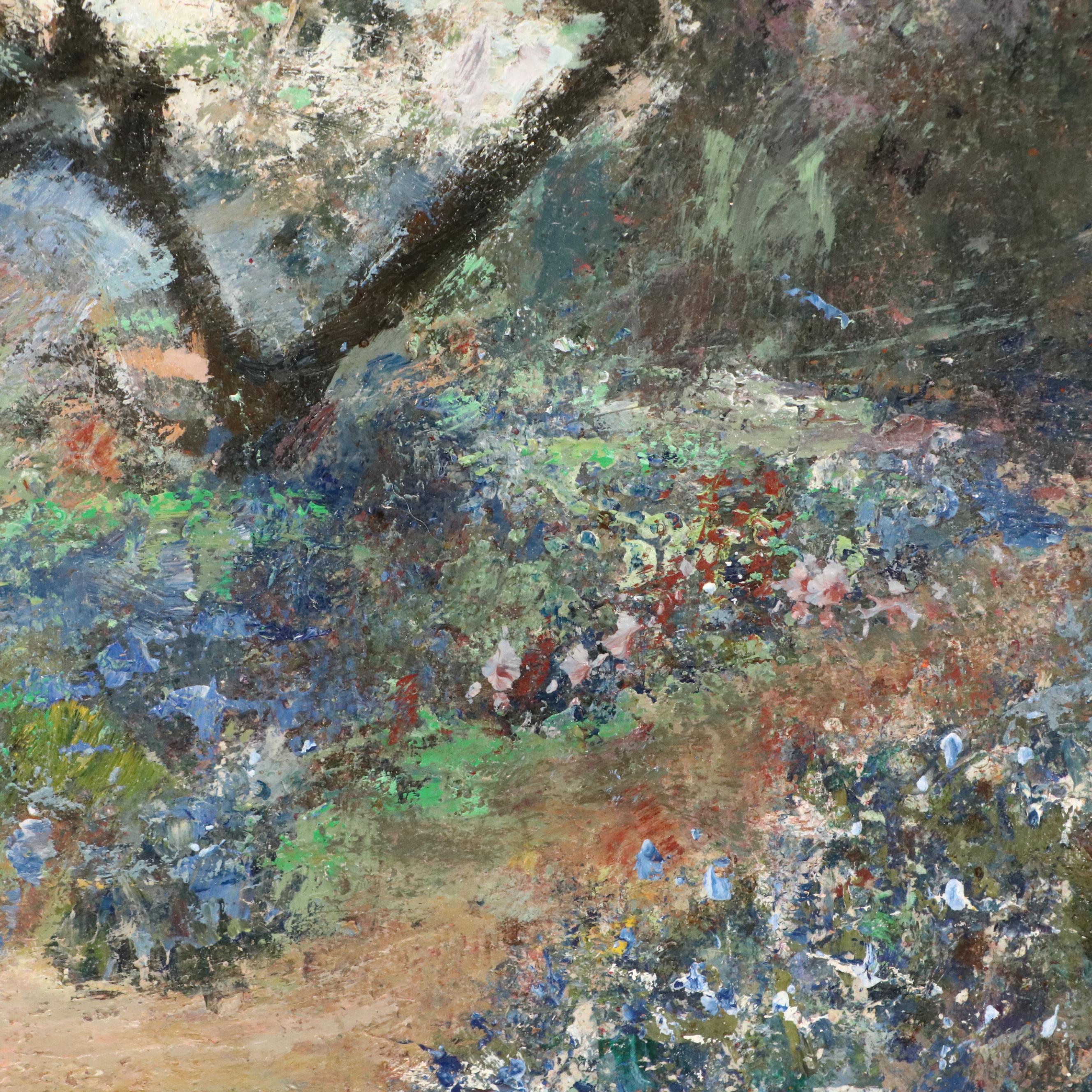 Oil Painting of Impressionistic West Coast Landscape, 20th Century