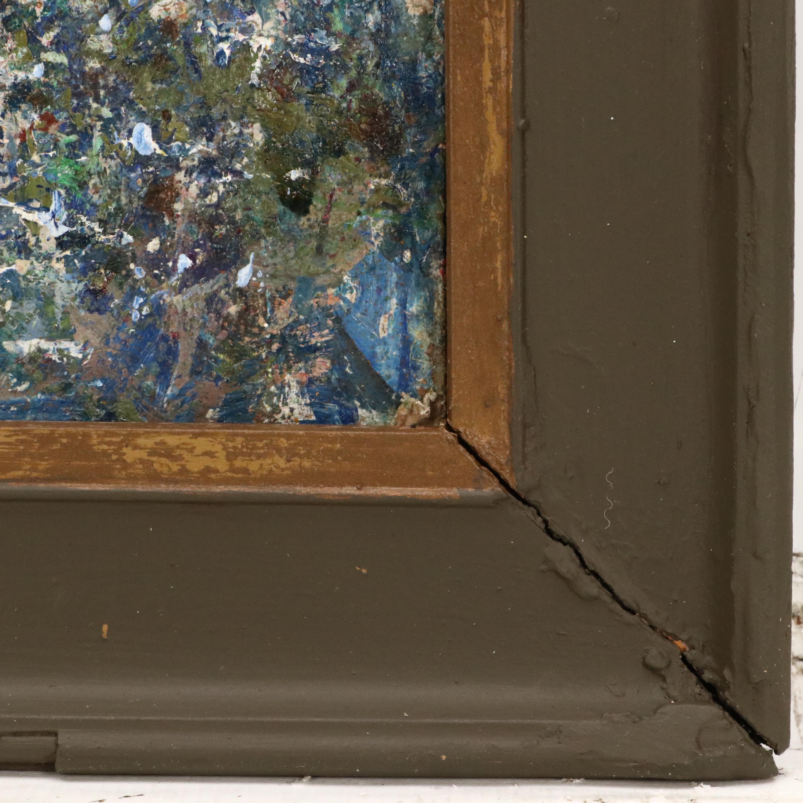 Oil Painting of Impressionistic West Coast Landscape, 20th Century