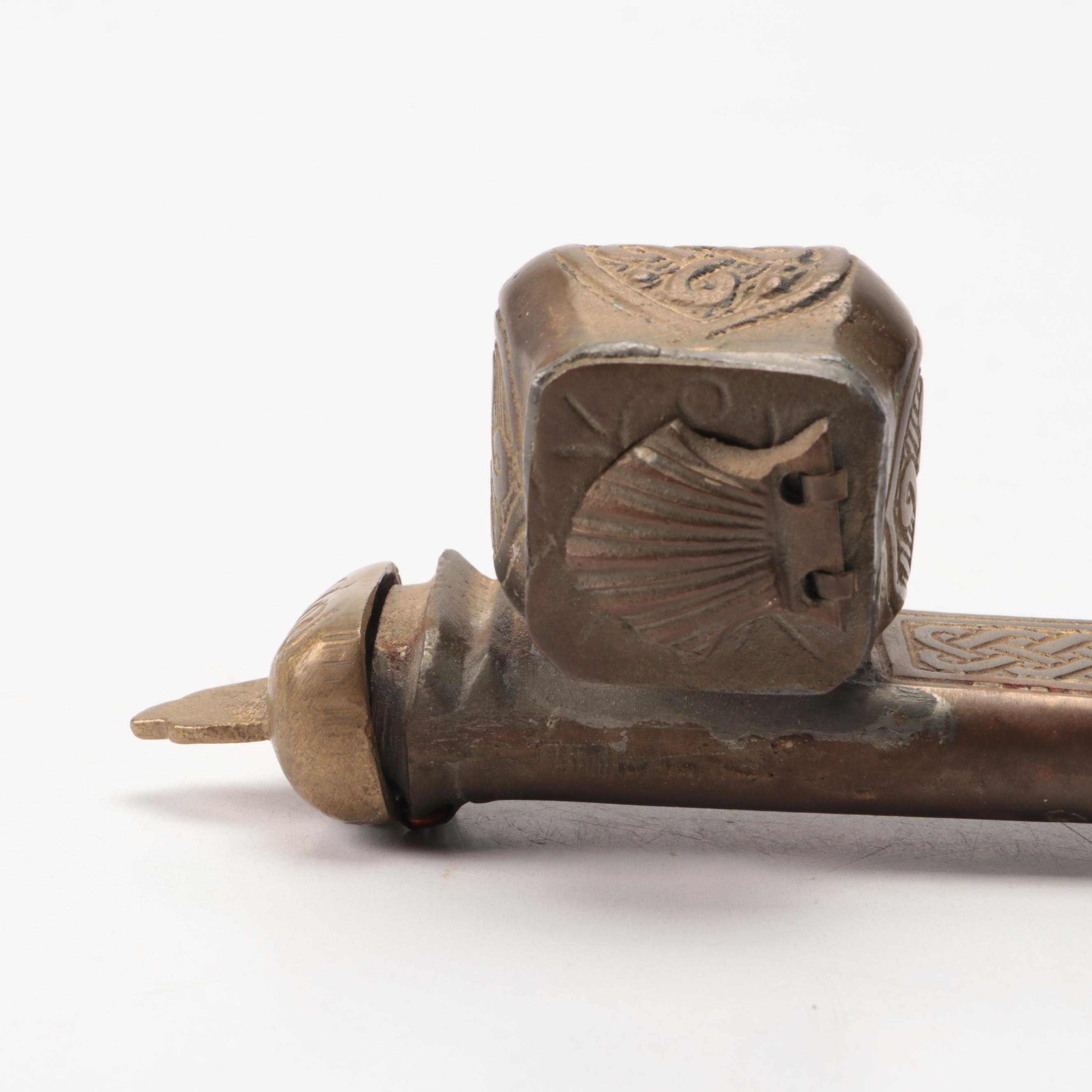 Middle Eastern Brass Qalamdan