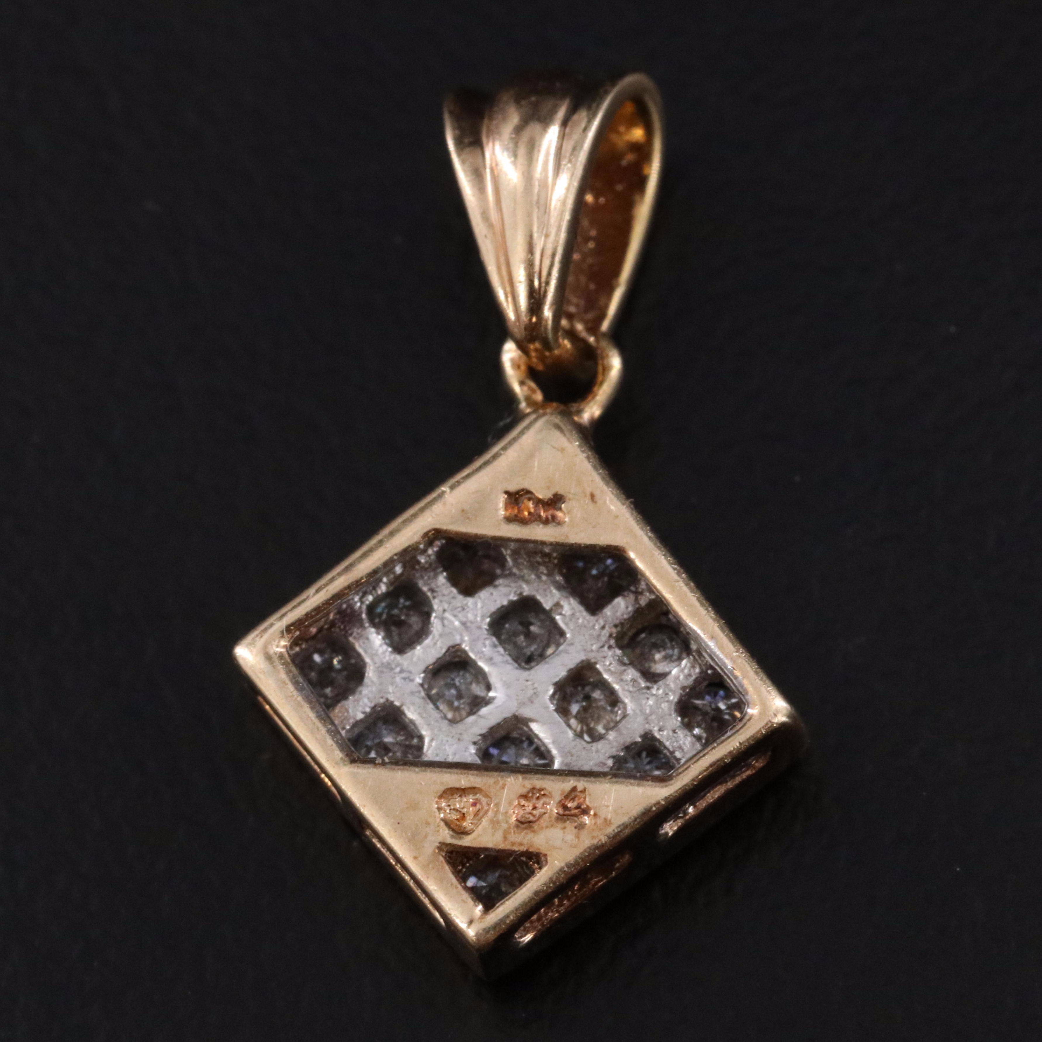 10K 0.46 CTW Diamond Pendant