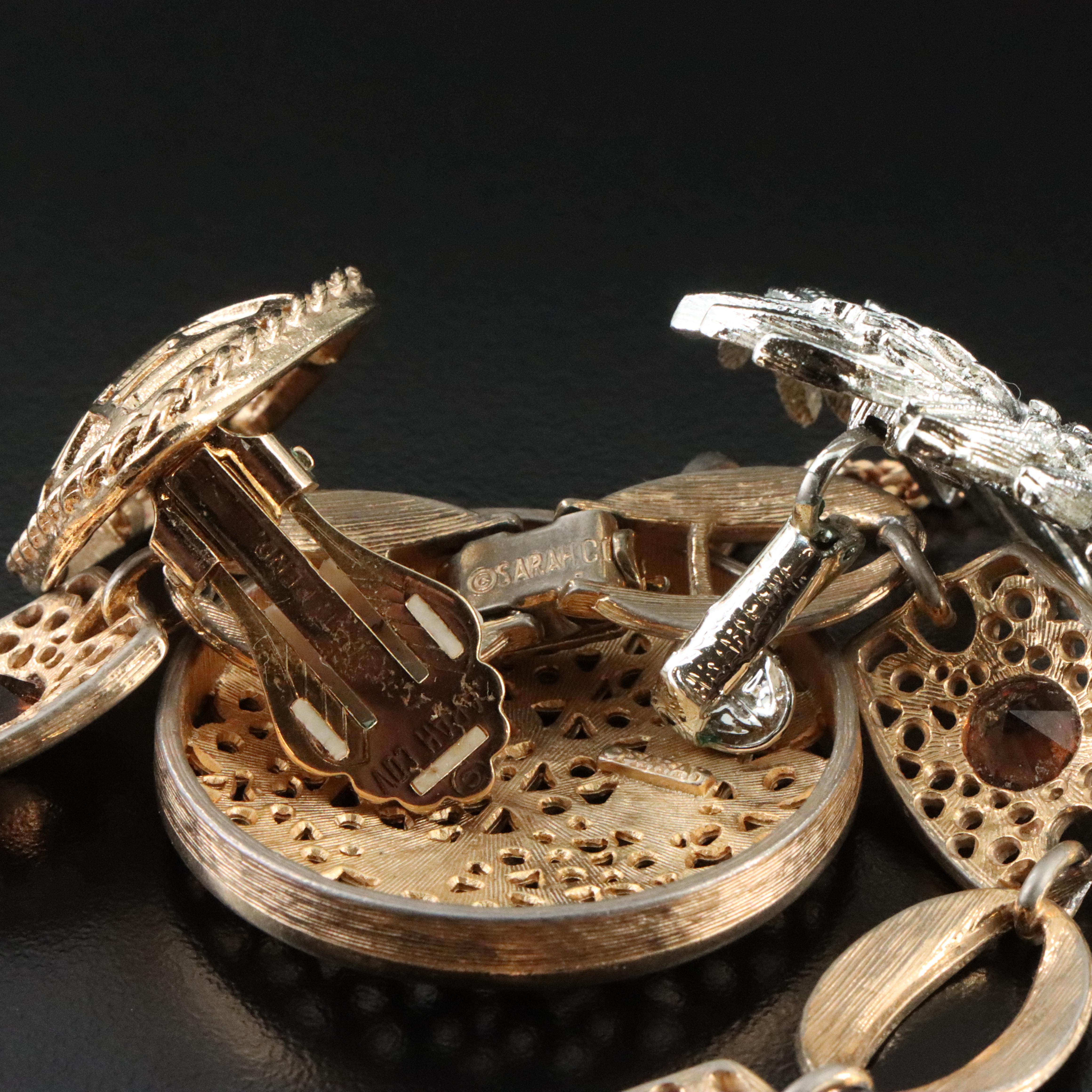 Vintage Jewelry Collection with Faux Gemstones