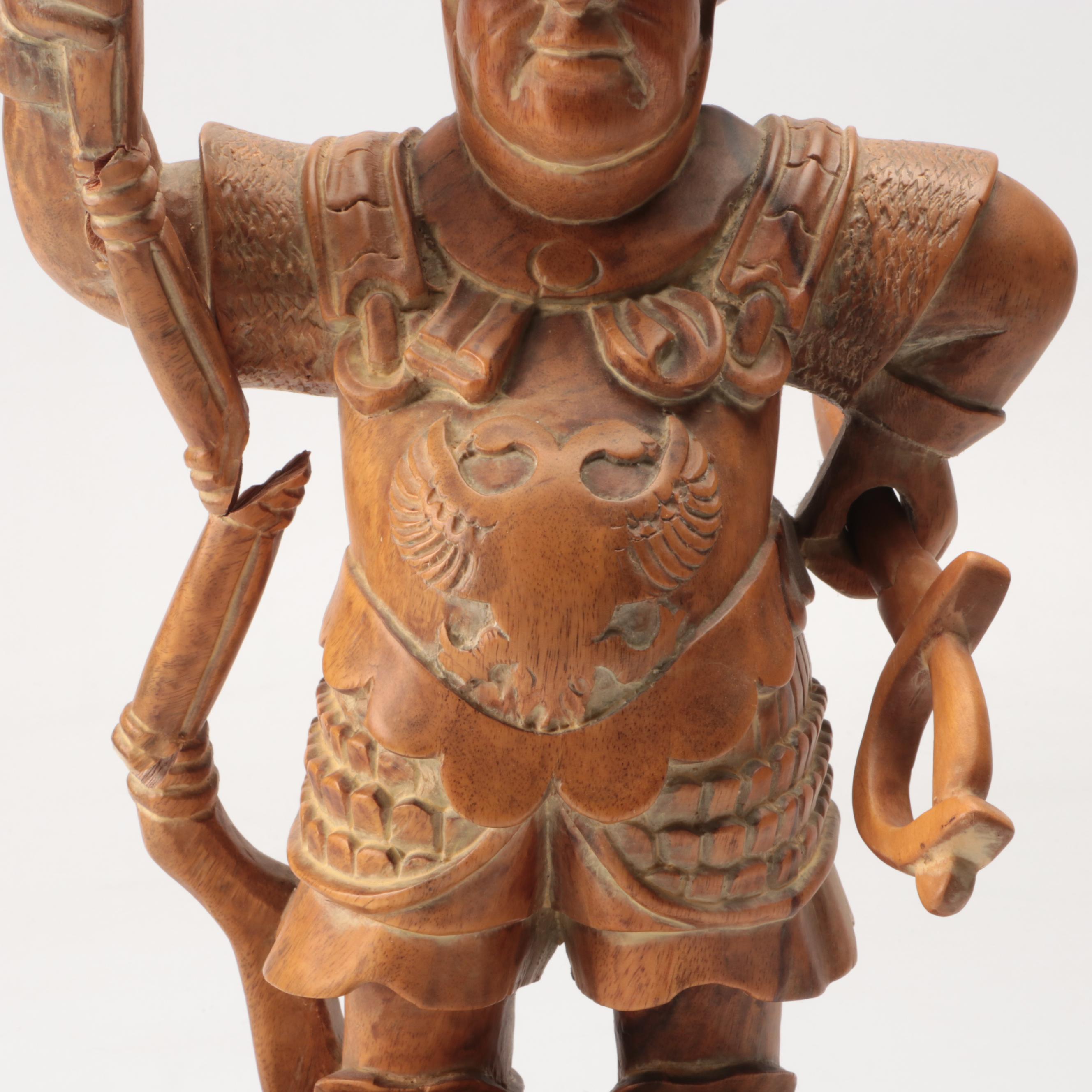 Banks, Coldstone Co. Carved Wood Figurine