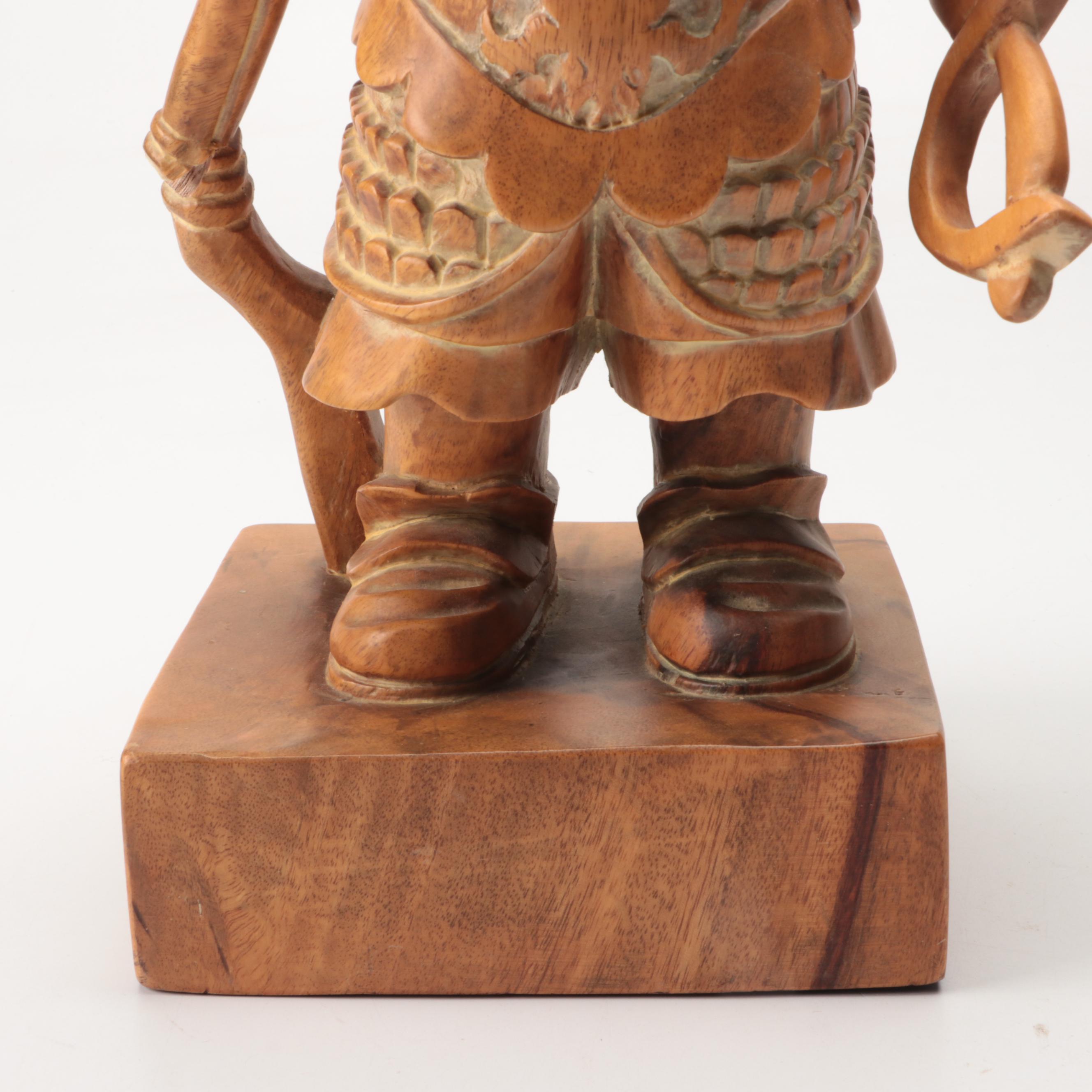 Banks, Coldstone Co. Carved Wood Figurine
