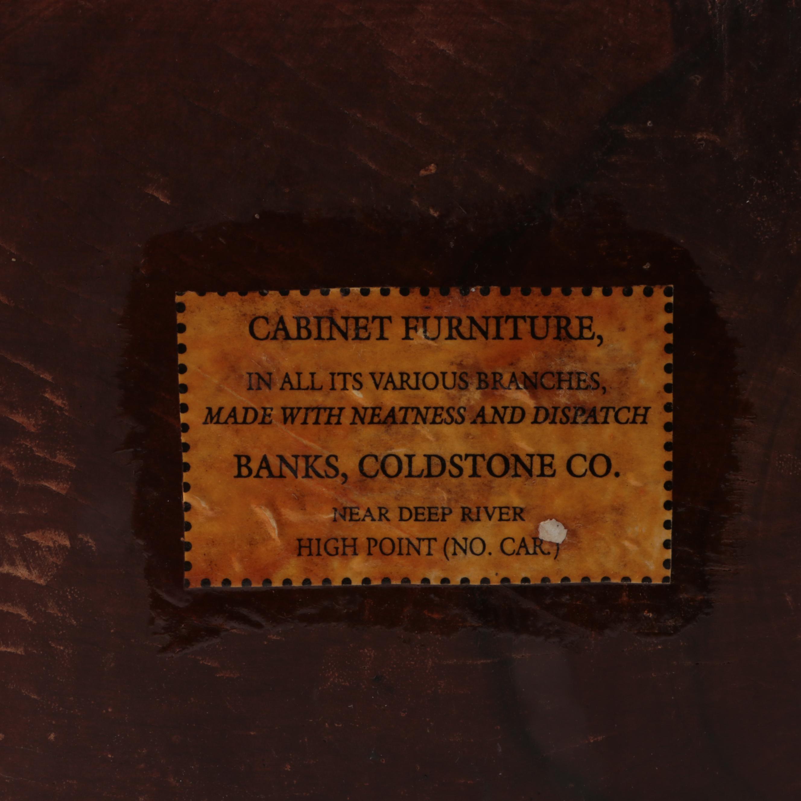 Banks, Coldstone Co. Carved Wood Figurine