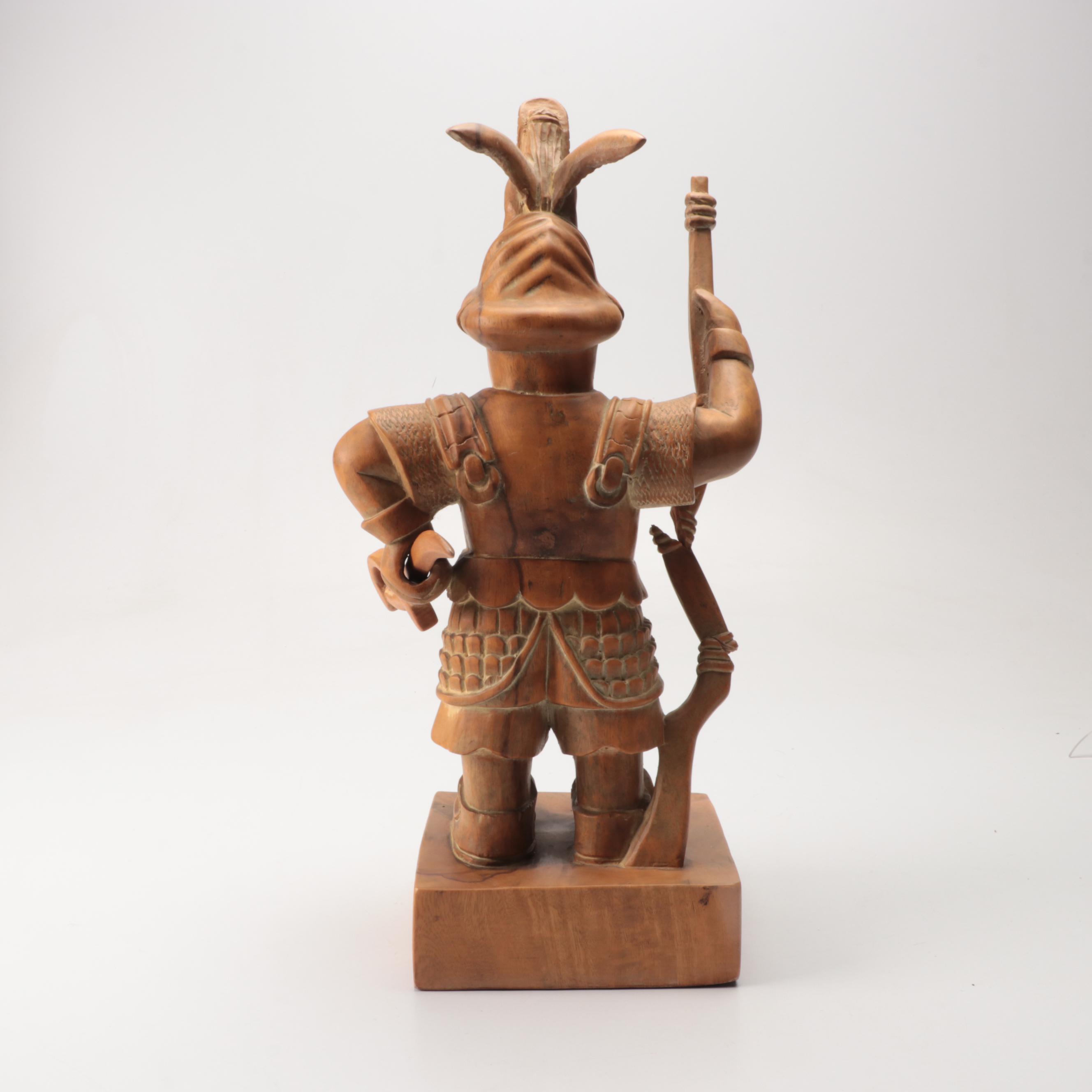 Banks, Coldstone Co. Carved Wood Figurine