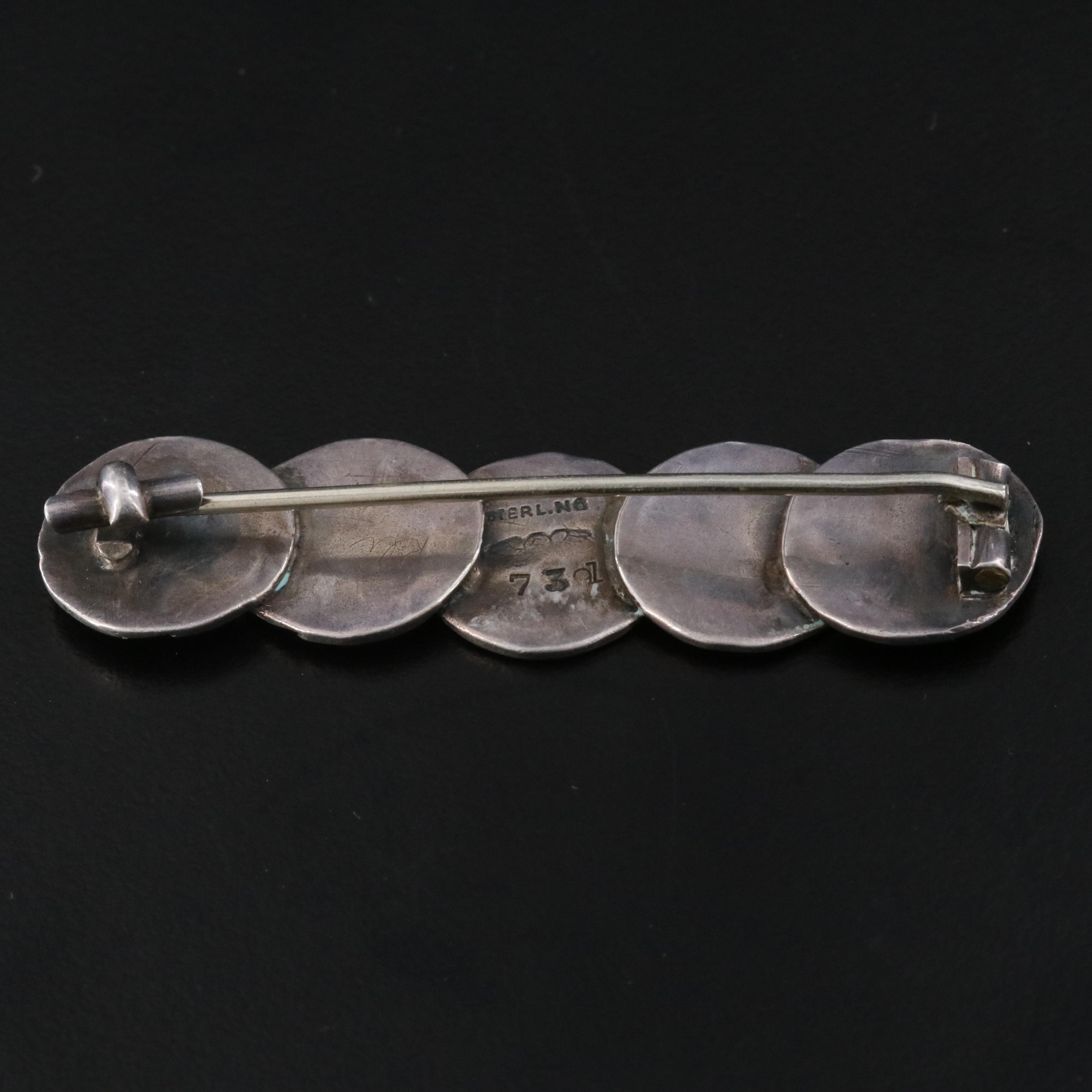 George W. Shiebler & Co Sterling Greco-Roman Figural Brooch