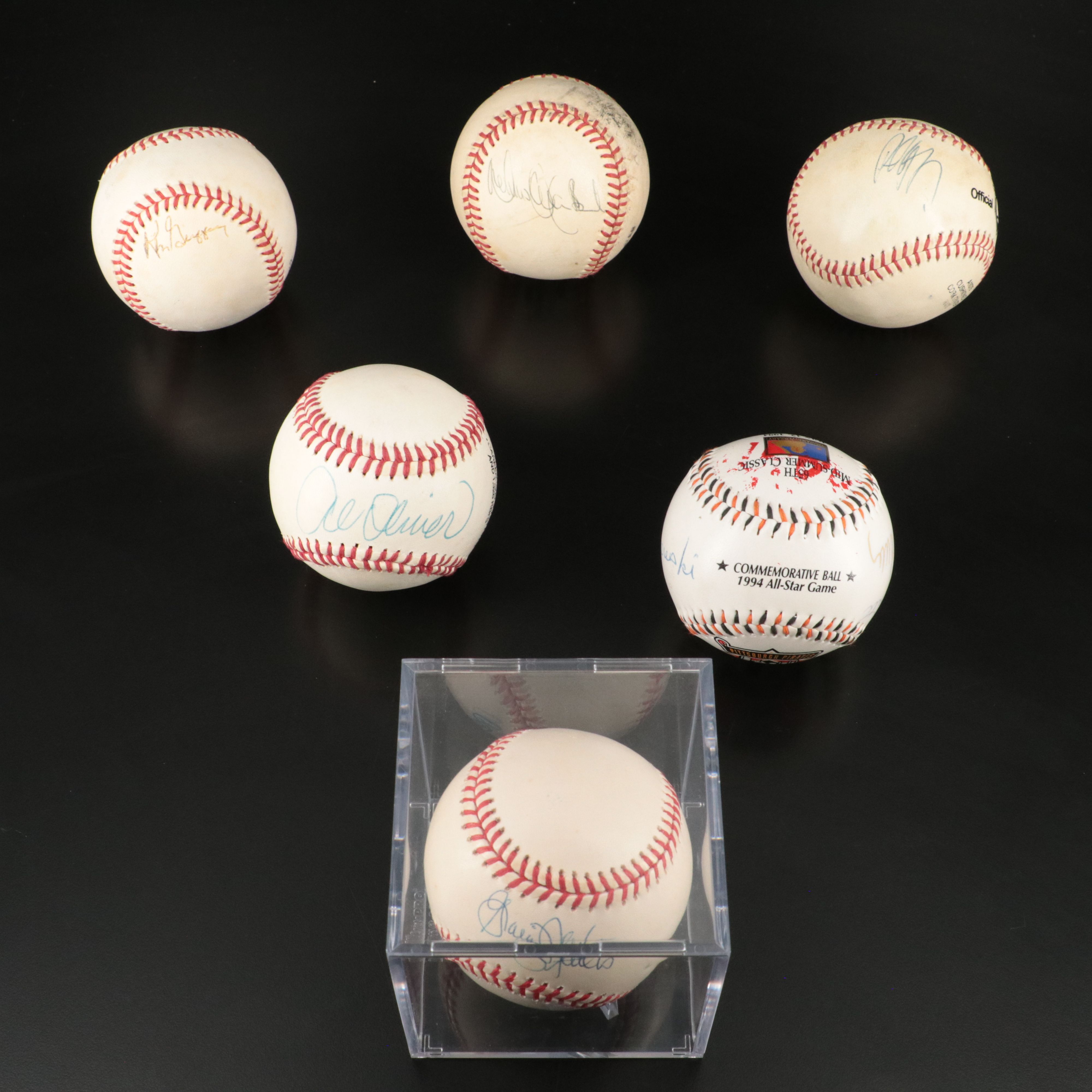 Al Oliver, Ken Griffey Sr., Bill Mazeroski, and More Signed Baseballs