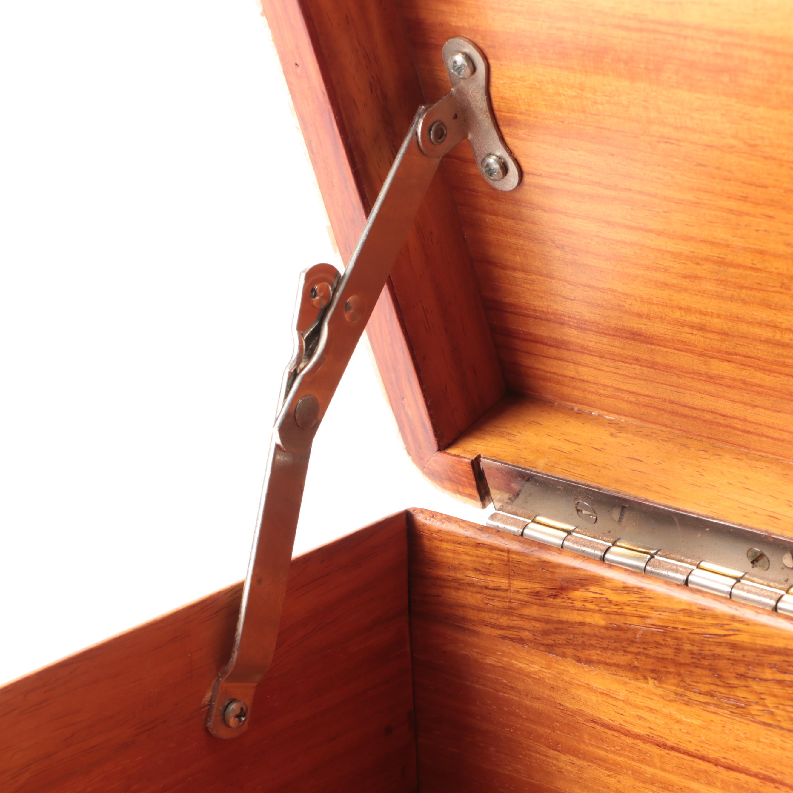 Tessellated Travertine and Cedar Wood Box