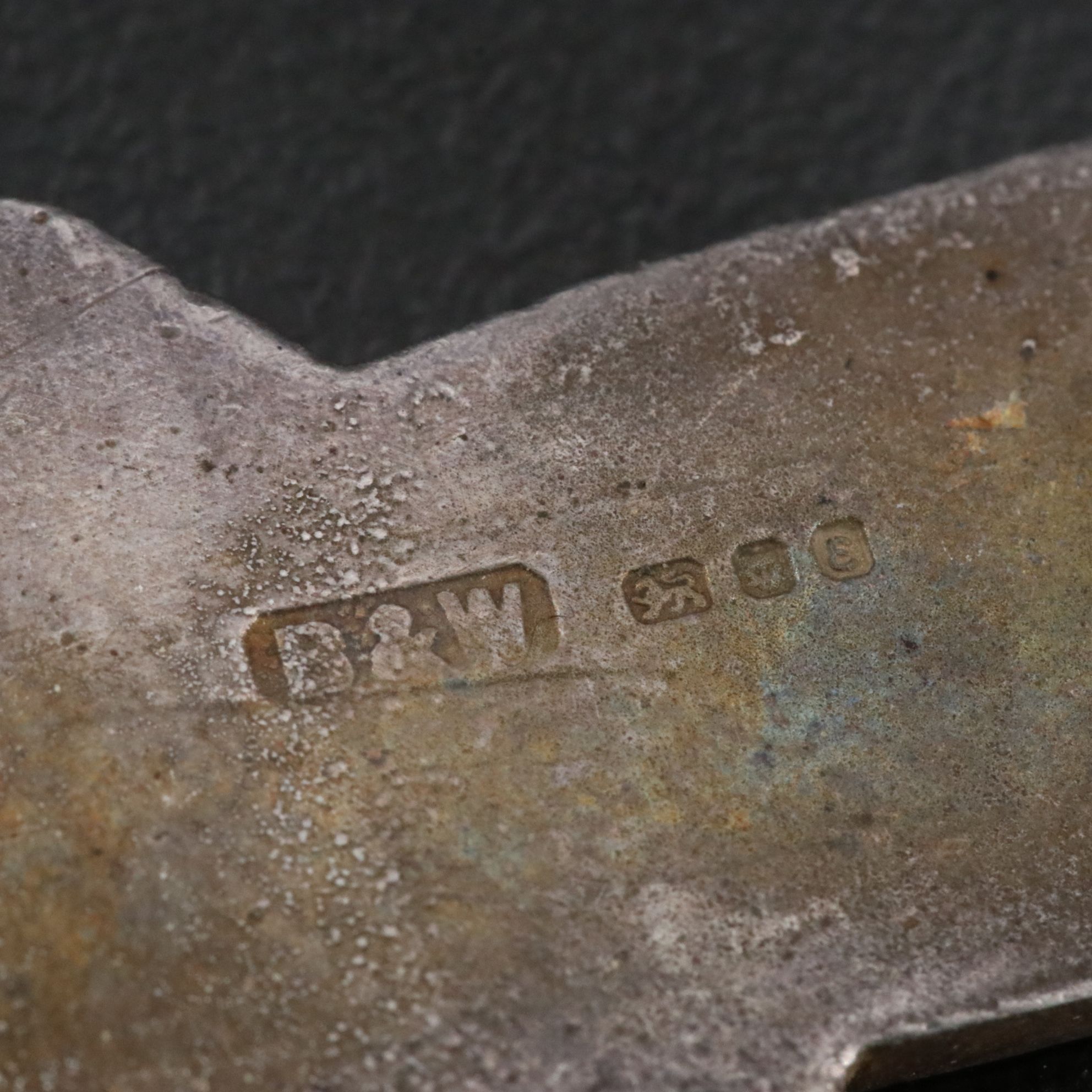 Vintage British Sterling Enamel Car and Greyhound Brooch