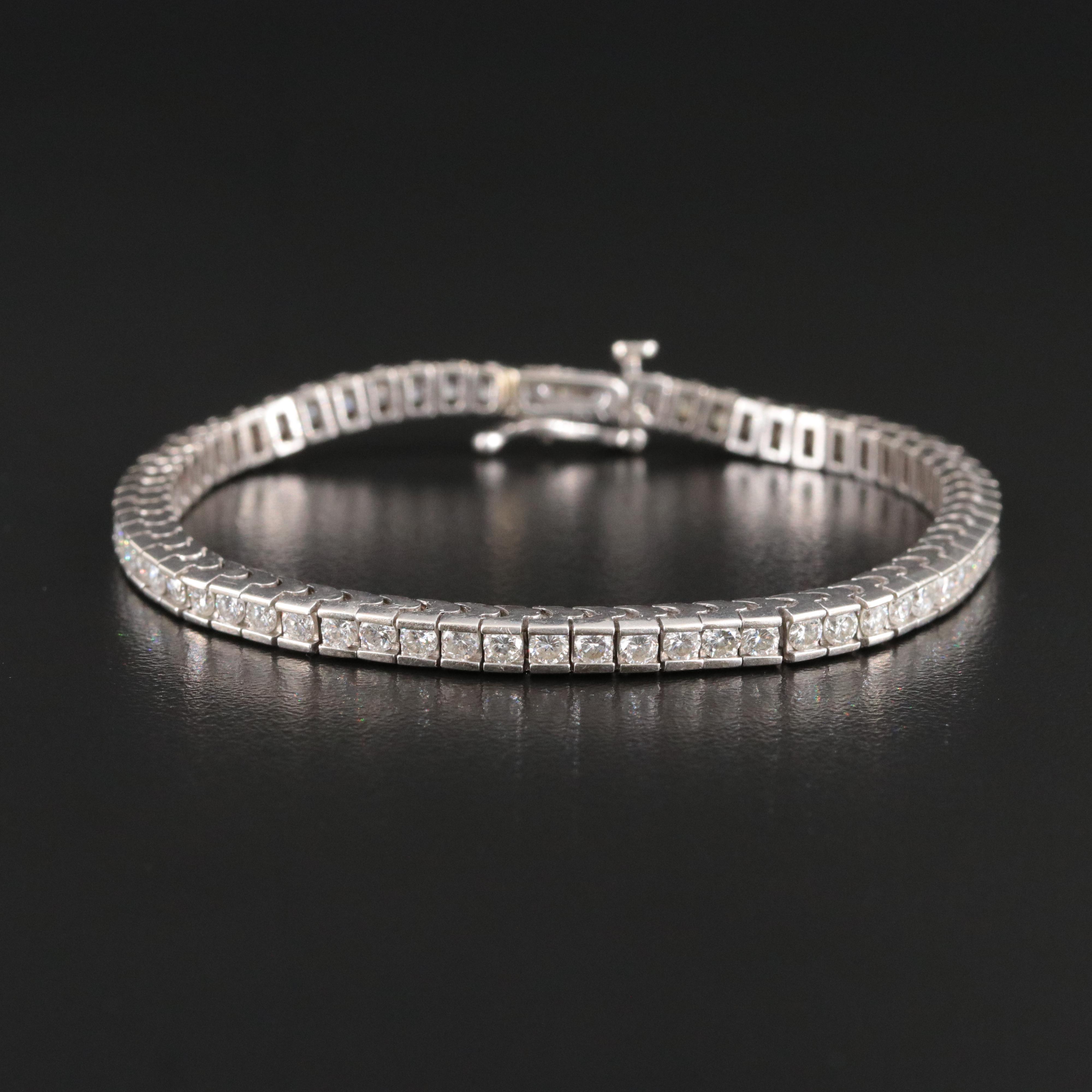 14K 3.13 CTW Diamond Line Bracelet