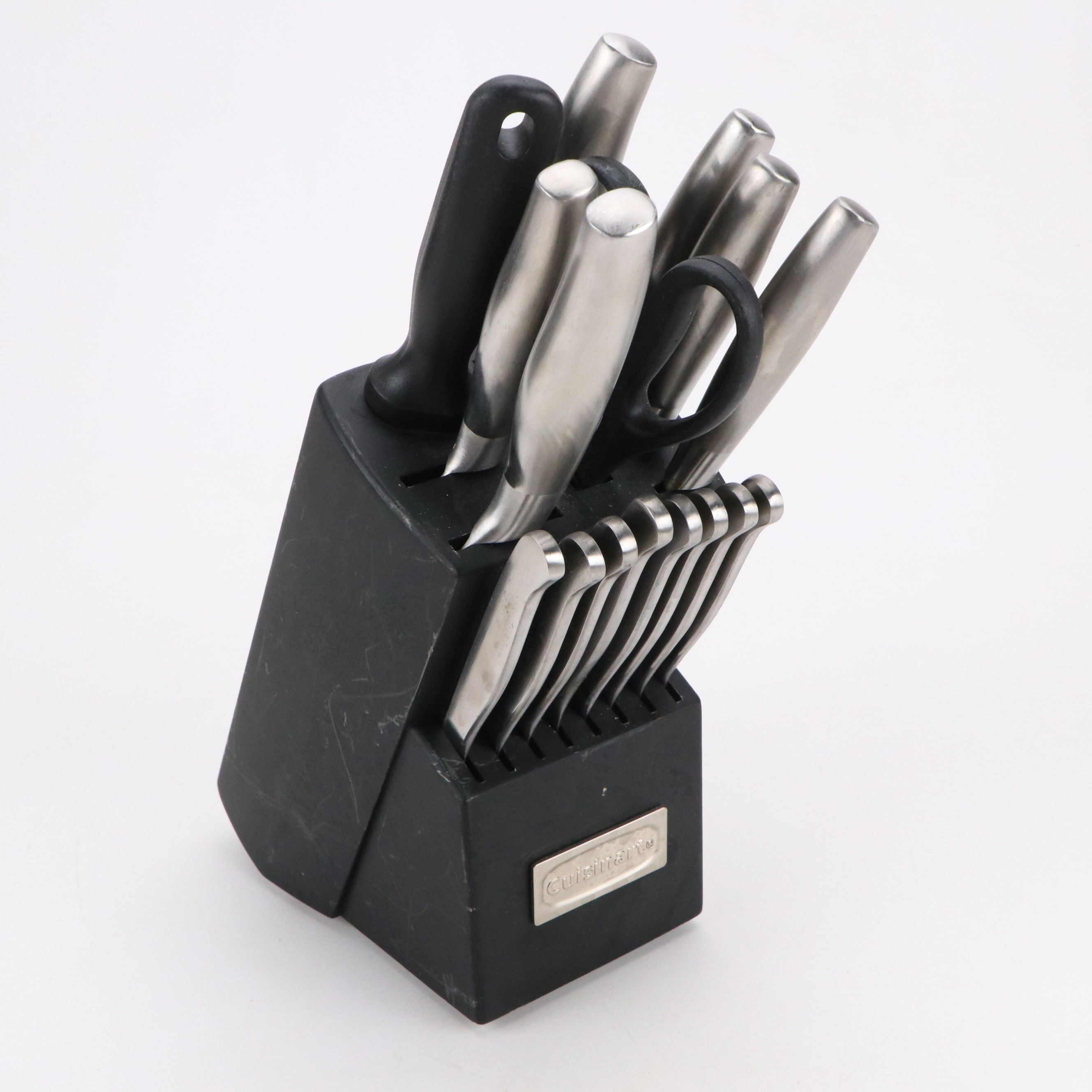 Cuisinart Kitchen Knife Set with Farberware Wood Cutting Broad