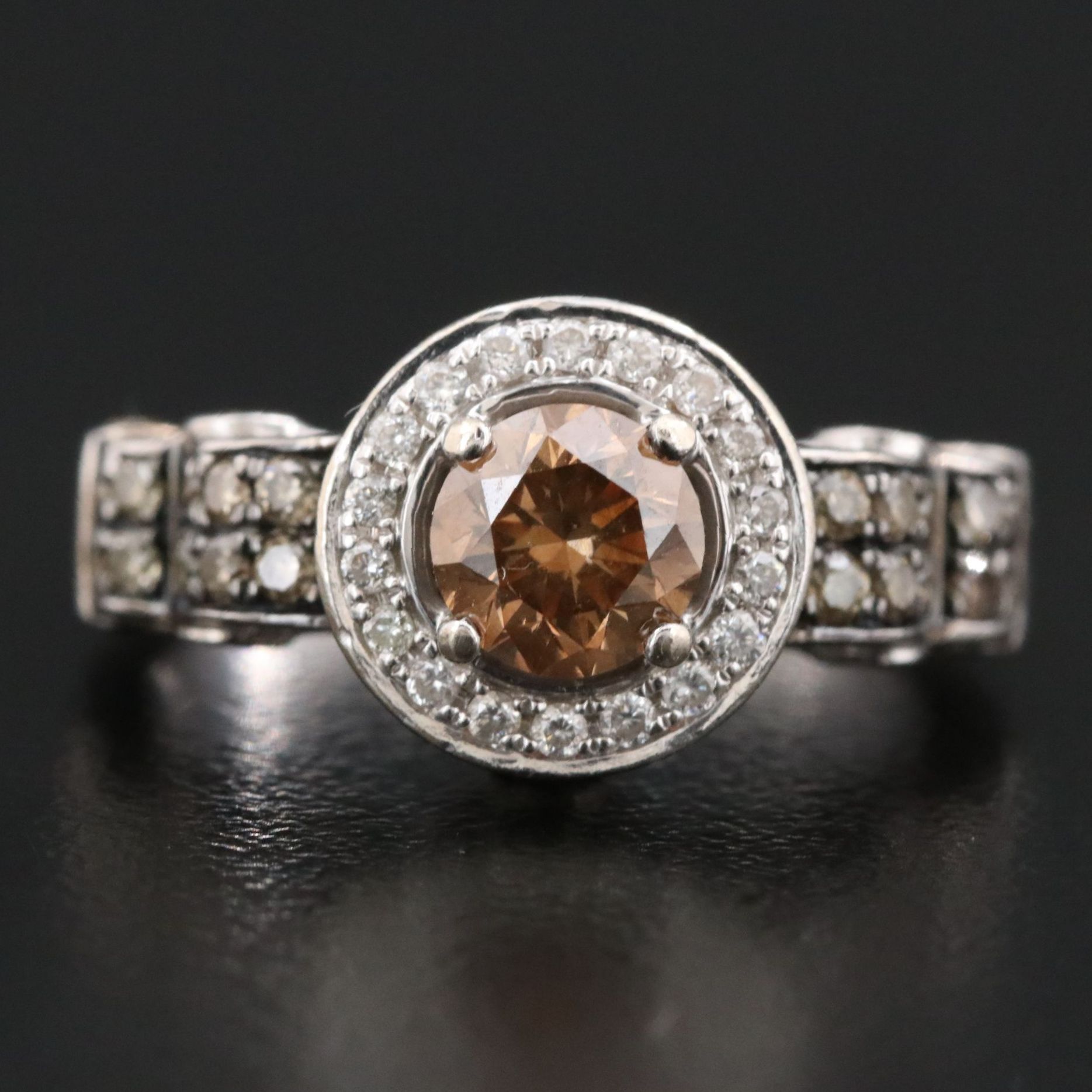 Le Vian 14K 1.41 CTW Diamond Ring with Fancy Brown Diamonds